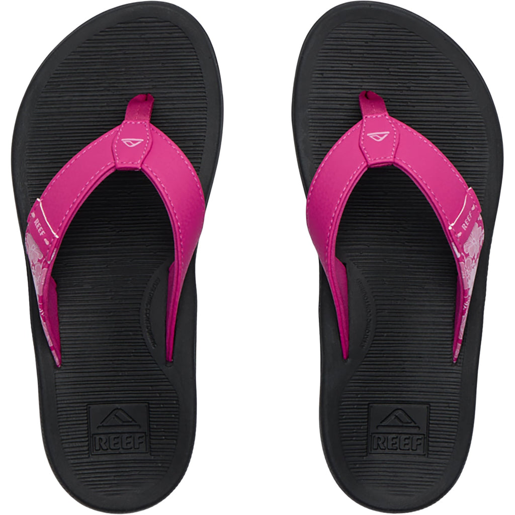 Reef Santa Ana Women's Thong Sandals Fuchsia Red/Black