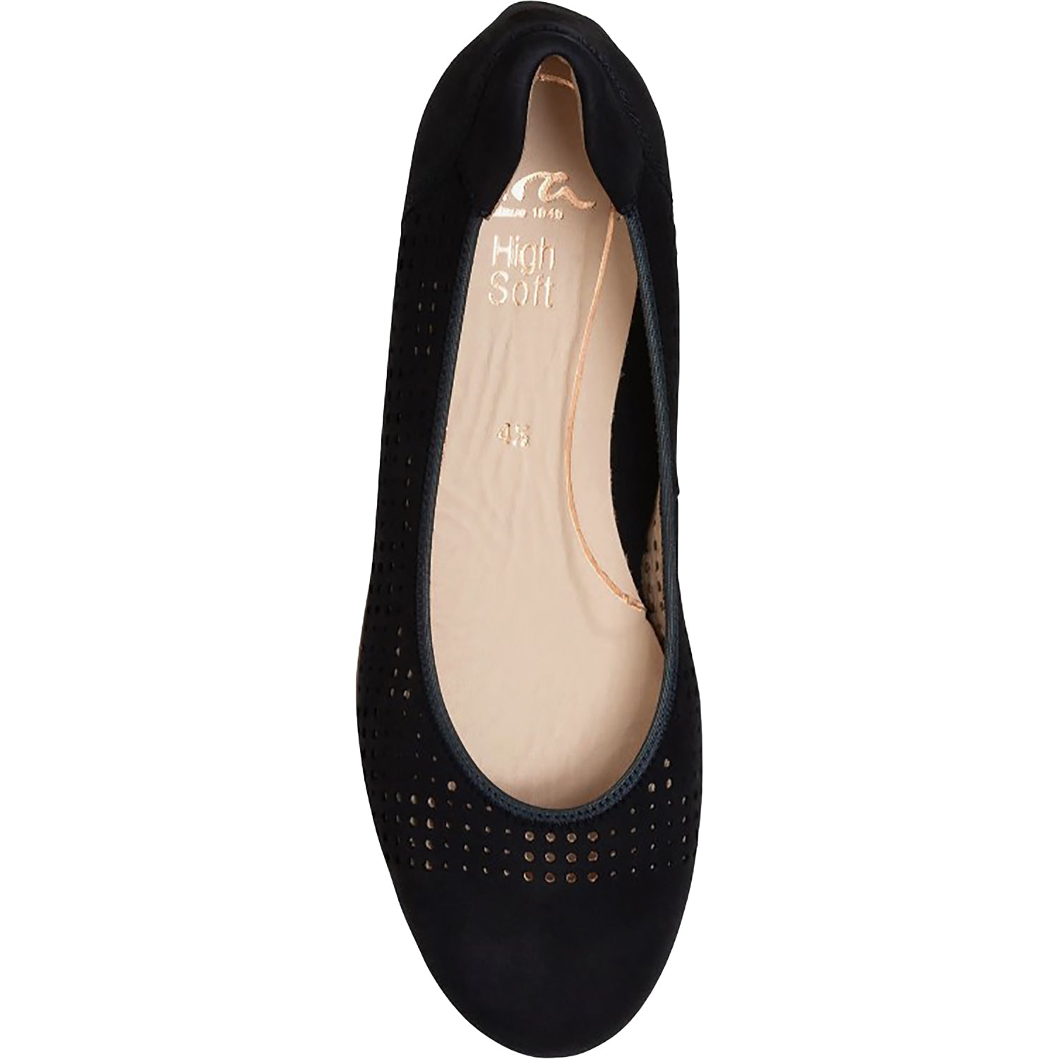 Ara Sarah Perf Women's Flats Black Nubuck