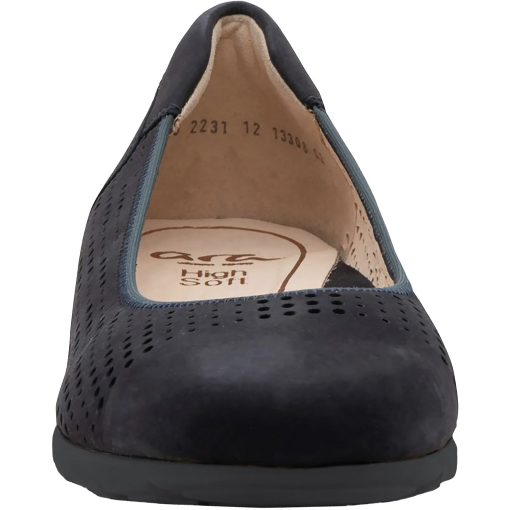 Ara Sarah Perf Women's Flats Black Nubuck