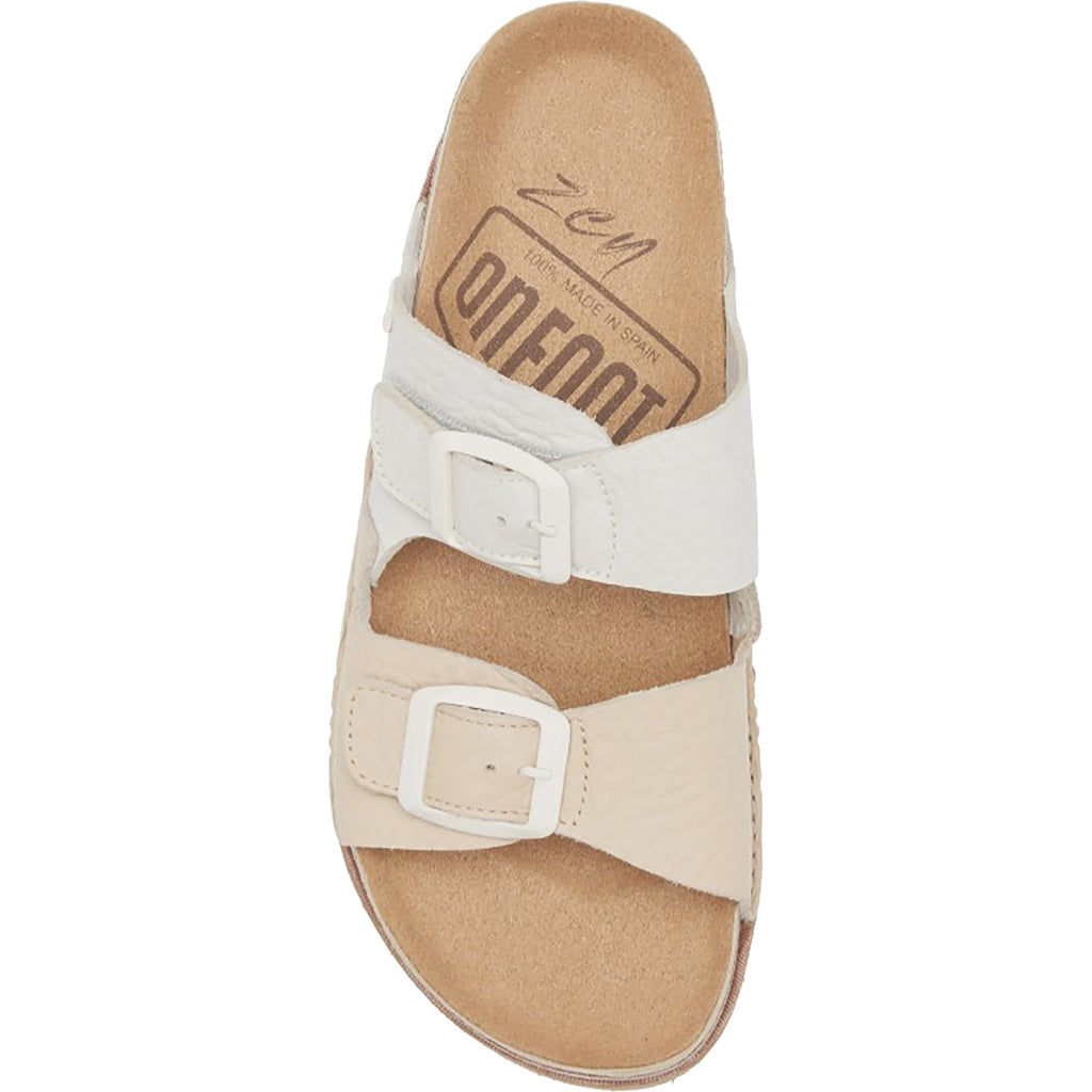 On Foot 1107 Seattle Women's Sandals Beige/Blanco