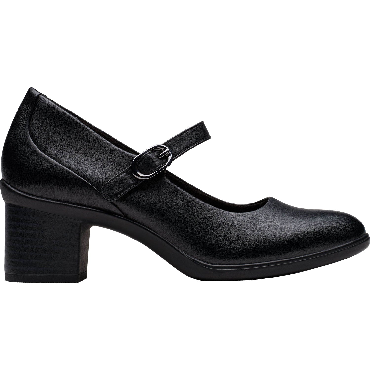 Clarks Shaya Jane Women's Dressy Mary Janes Black Leather