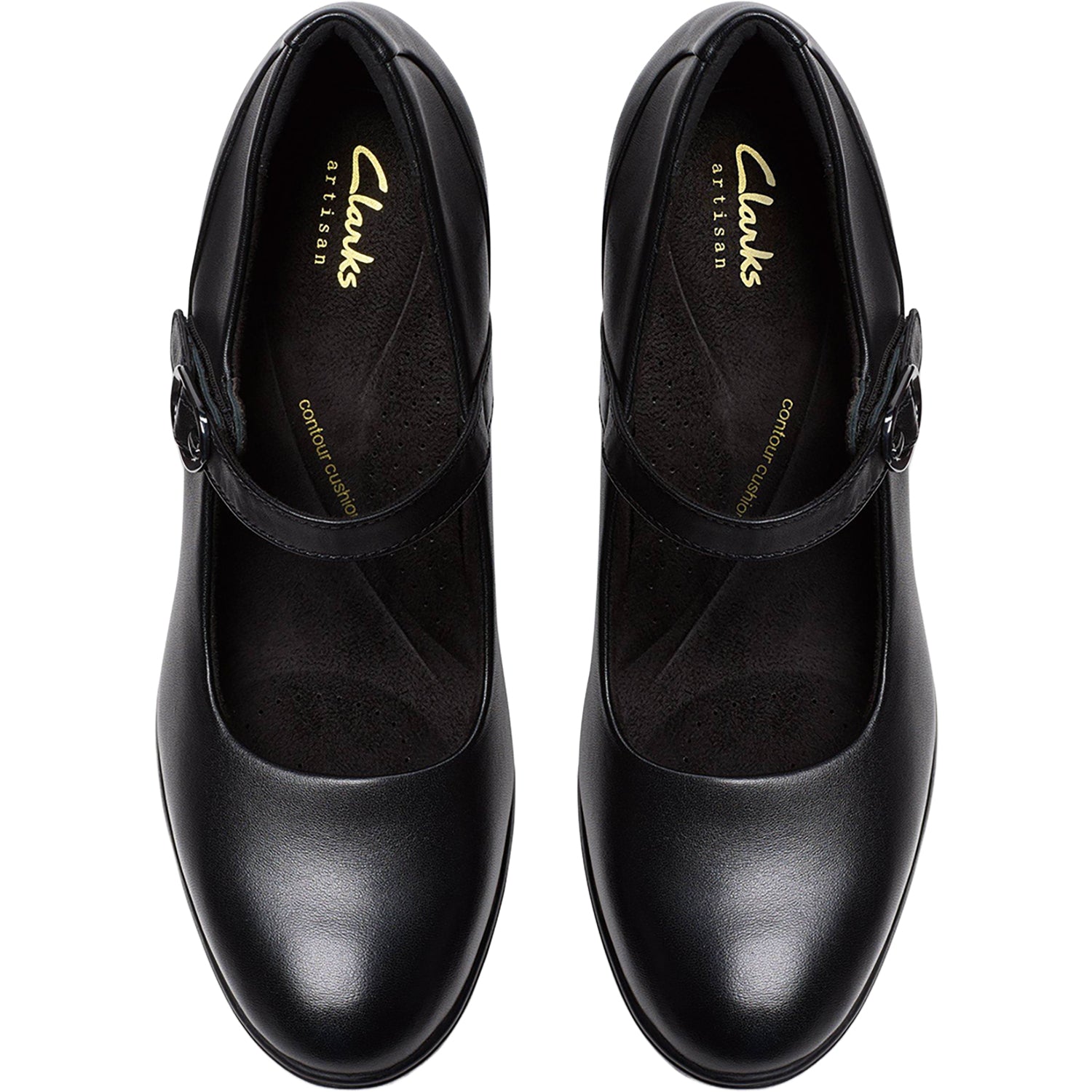Clarks Shaya Jane Women's Dressy Mary Janes Black Leather