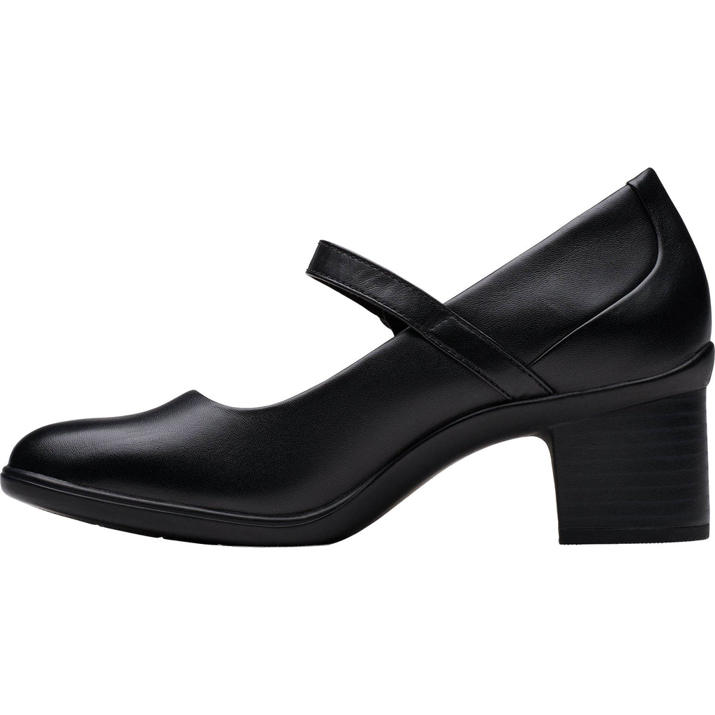 Clarks Shaya Jane Women's Dressy Mary Janes Black Leather