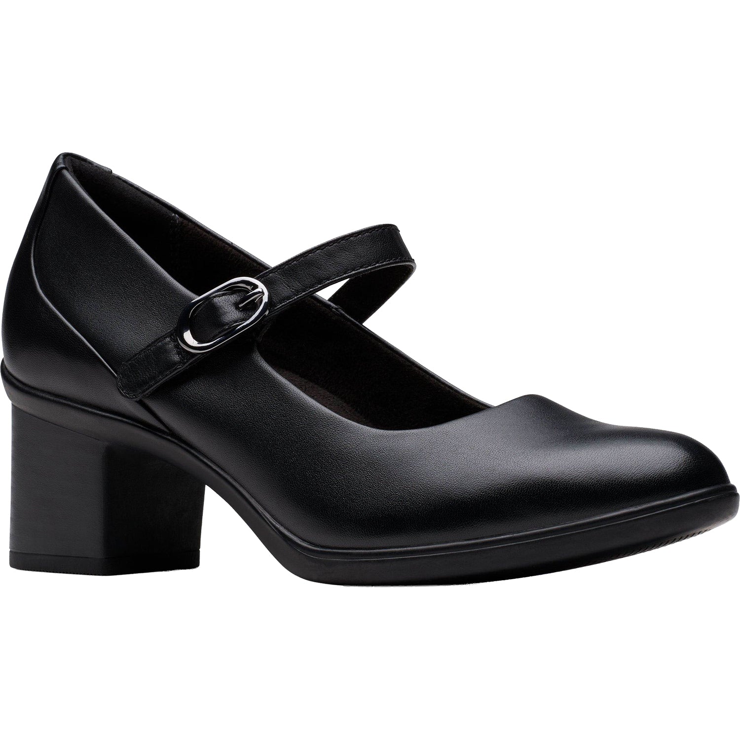 Clarks Shaya Jane Women's Dressy Mary Janes Black Leather