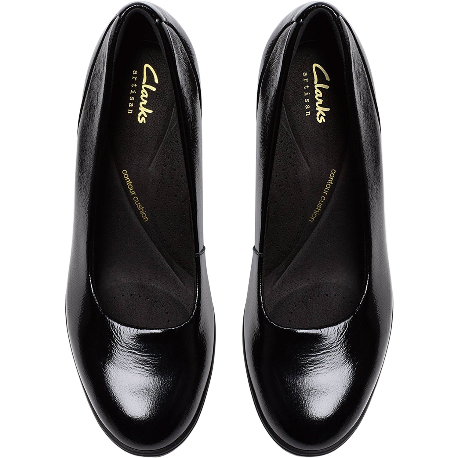 Clarks Shaya Poppy Women's Dress Heels Black Patent