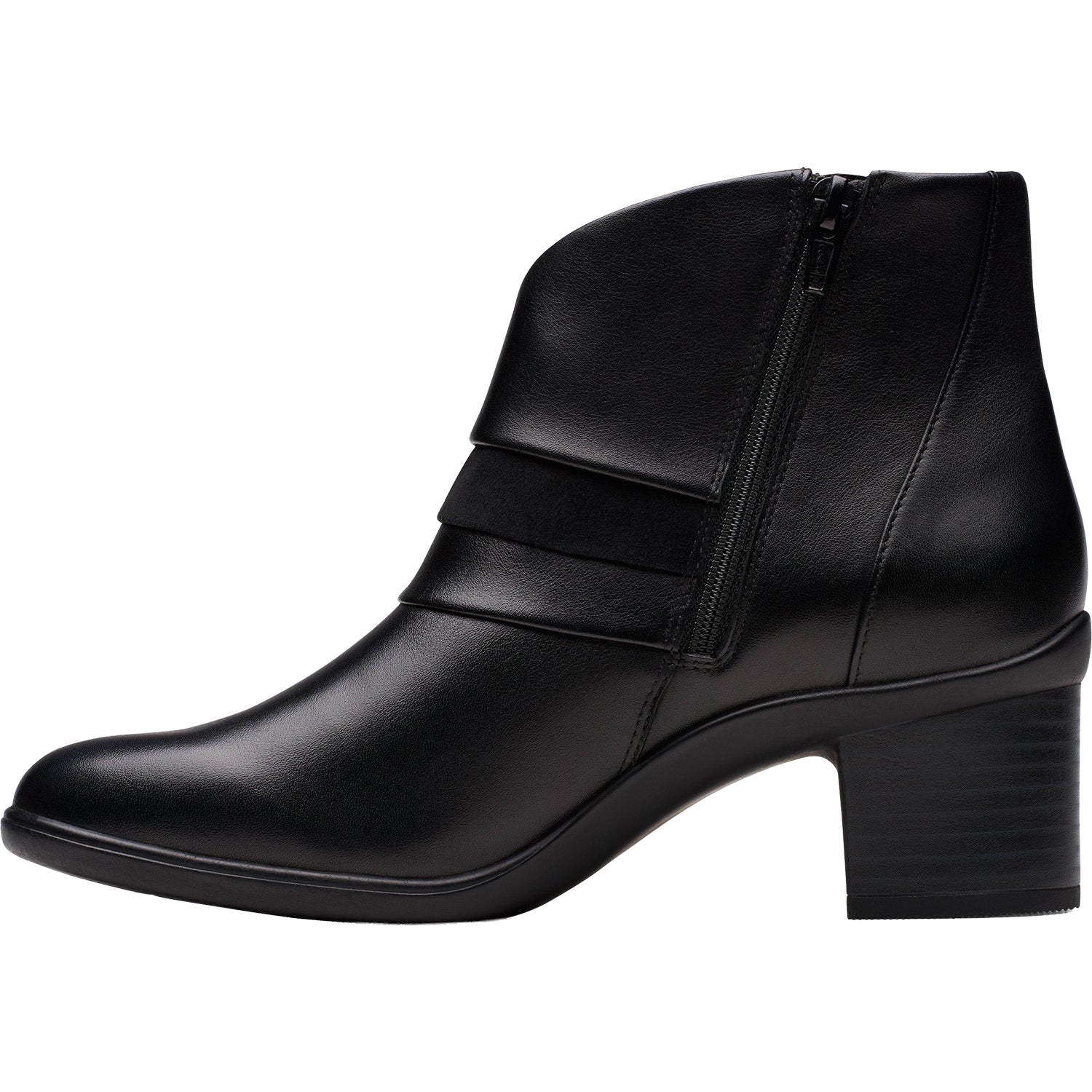 Clarks Shaya Sky Women's Boots Dressy Black Leather