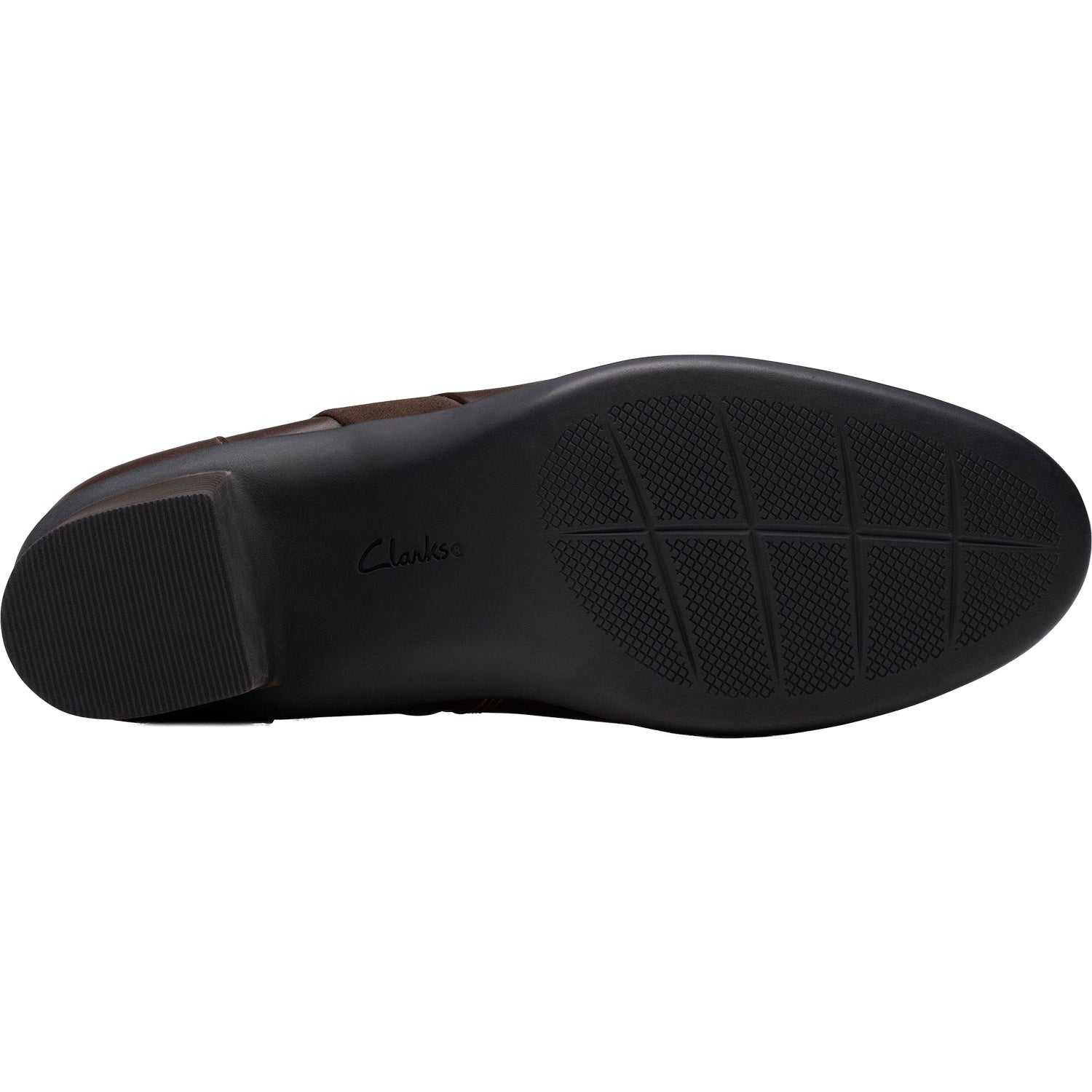 Women's Clarks Shaya Sky Dark Brown Leather