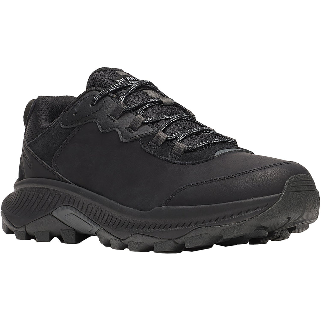 Merrell Speed Strike 2 Slip-Resistant Men's Athletic Shoes Trail/Hiking Black Leather