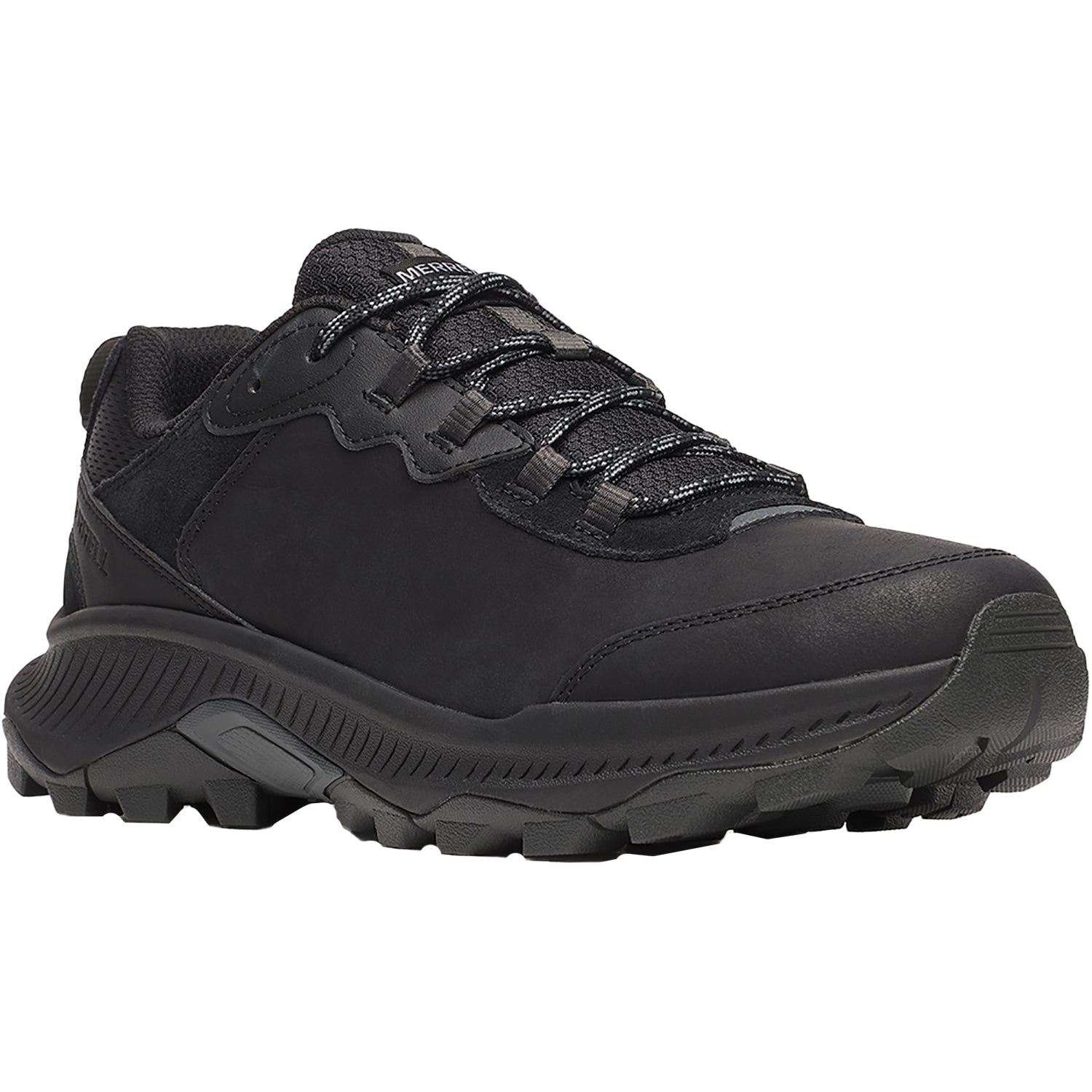 Merrell Speed Strike 2 Slip-Resistant Men's Athletic Shoes Trail/Hiking Black Leather