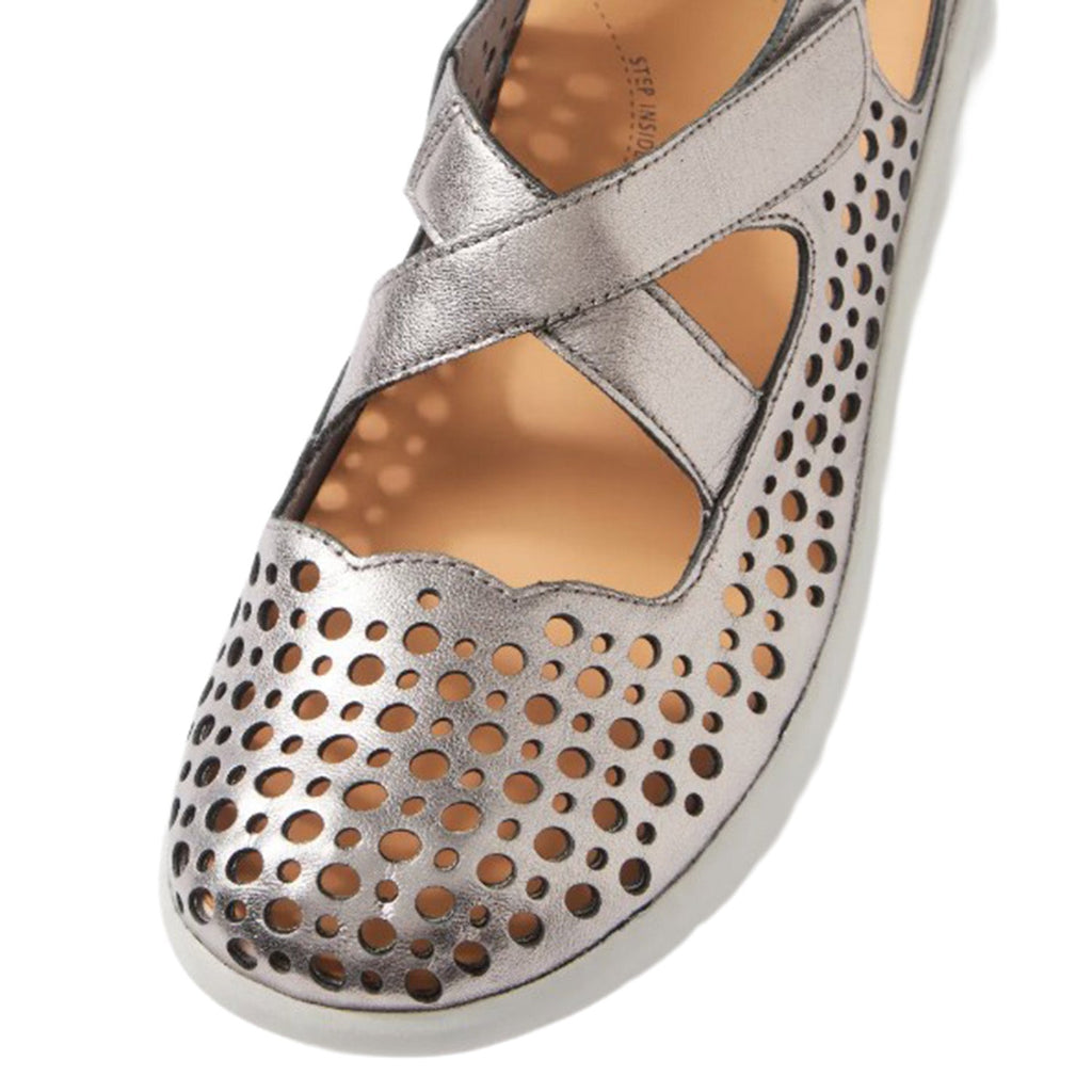 Ziera Sachet Women's Mary Janes Pewter Leather