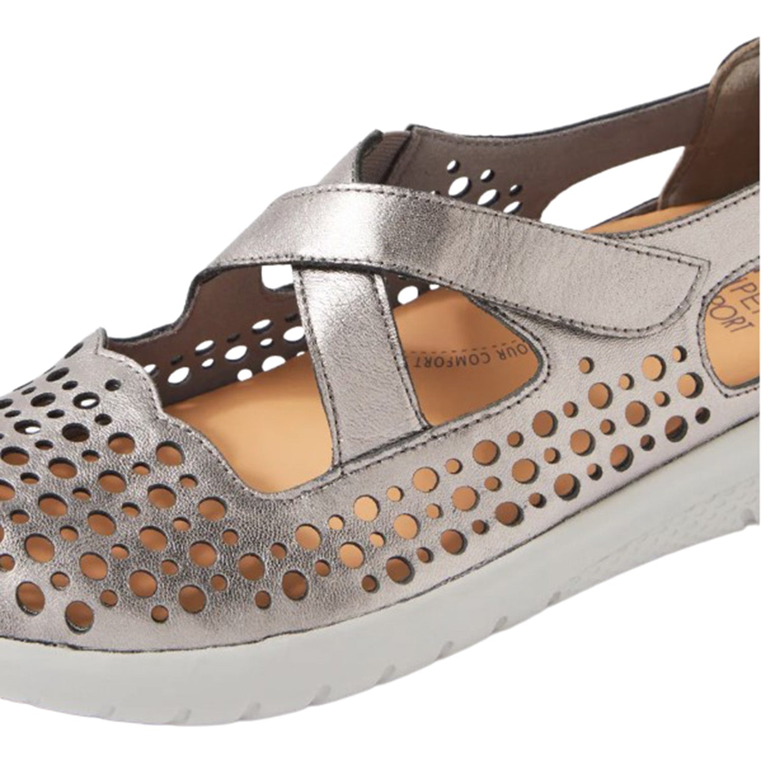Ziera Sachet Women's Mary Janes Pewter Leather