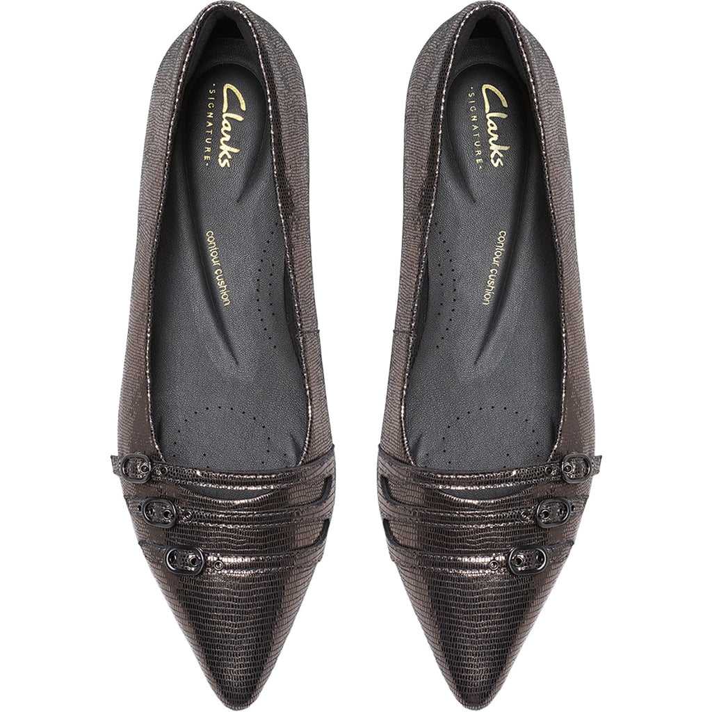 Sensa 15 Strap Women's Dress Flats Metallic Leather