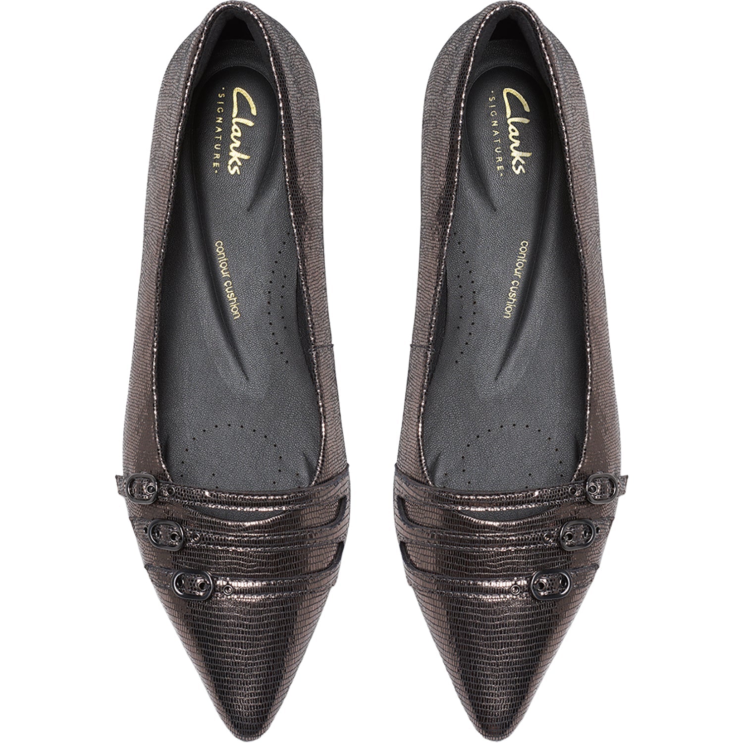Sensa 15 Strap Women's Dress Flats Metallic Leather
