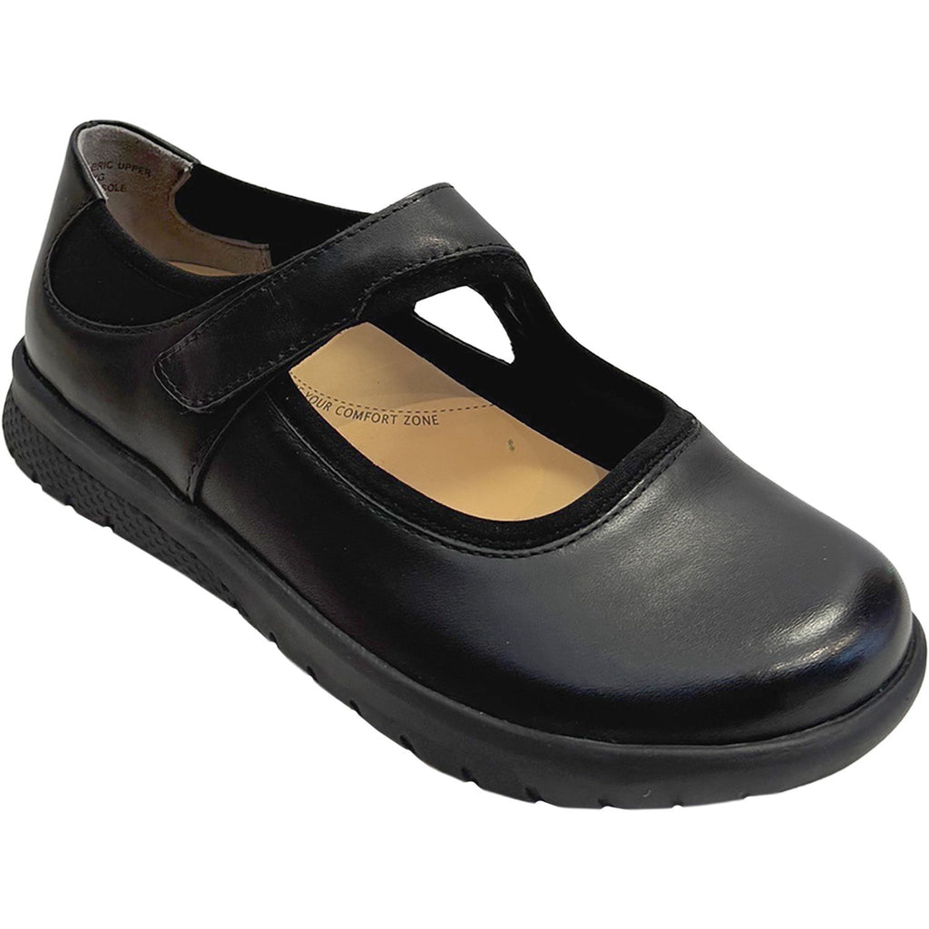 Ziera Silvani Women's Mary Janes Black/Black Sole Leather