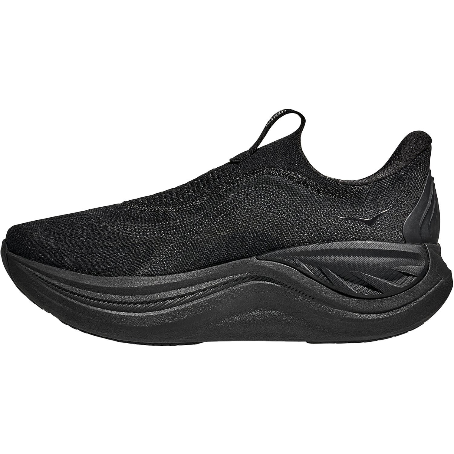 Hoka Skyward Laceless Men's Athletic Shoes Recovery Slip Ons Black/Black