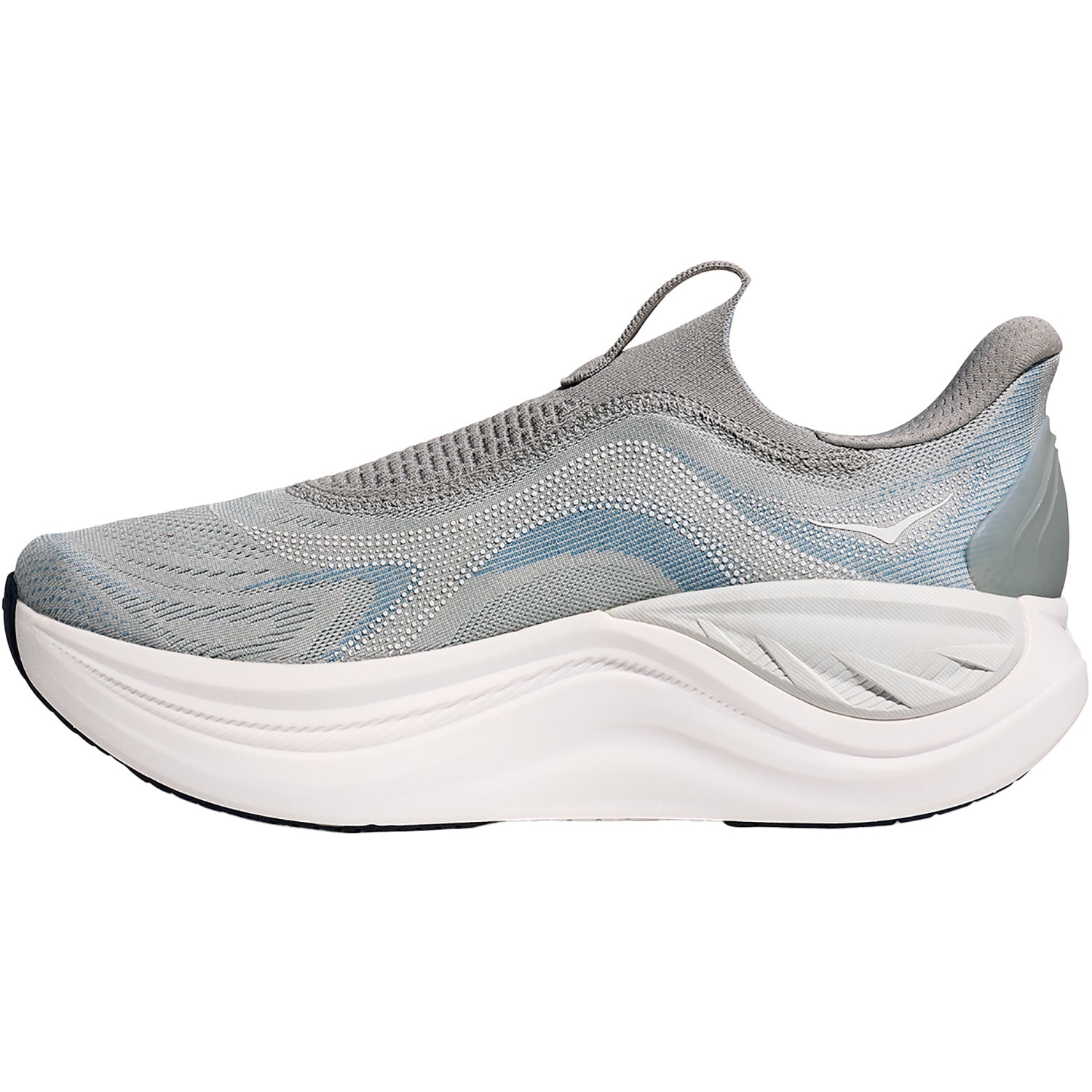 Hoka Skyward Laceless Men Men's Athletic Shoes Recovery Slip Ons Stardust/Stellar Grey