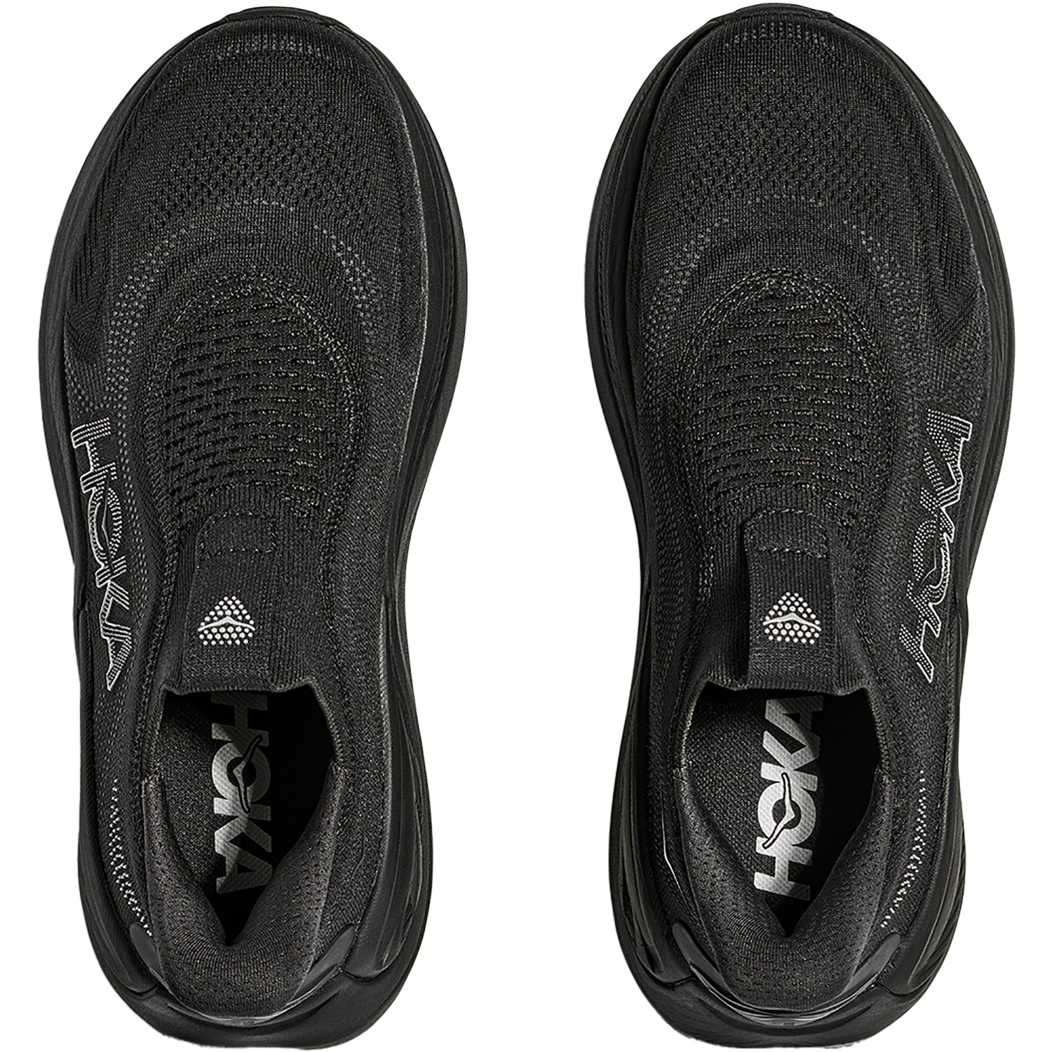 Hoka Skyward Laceless Women's Athletic Shoes Recovery Slip Ons Black/Black