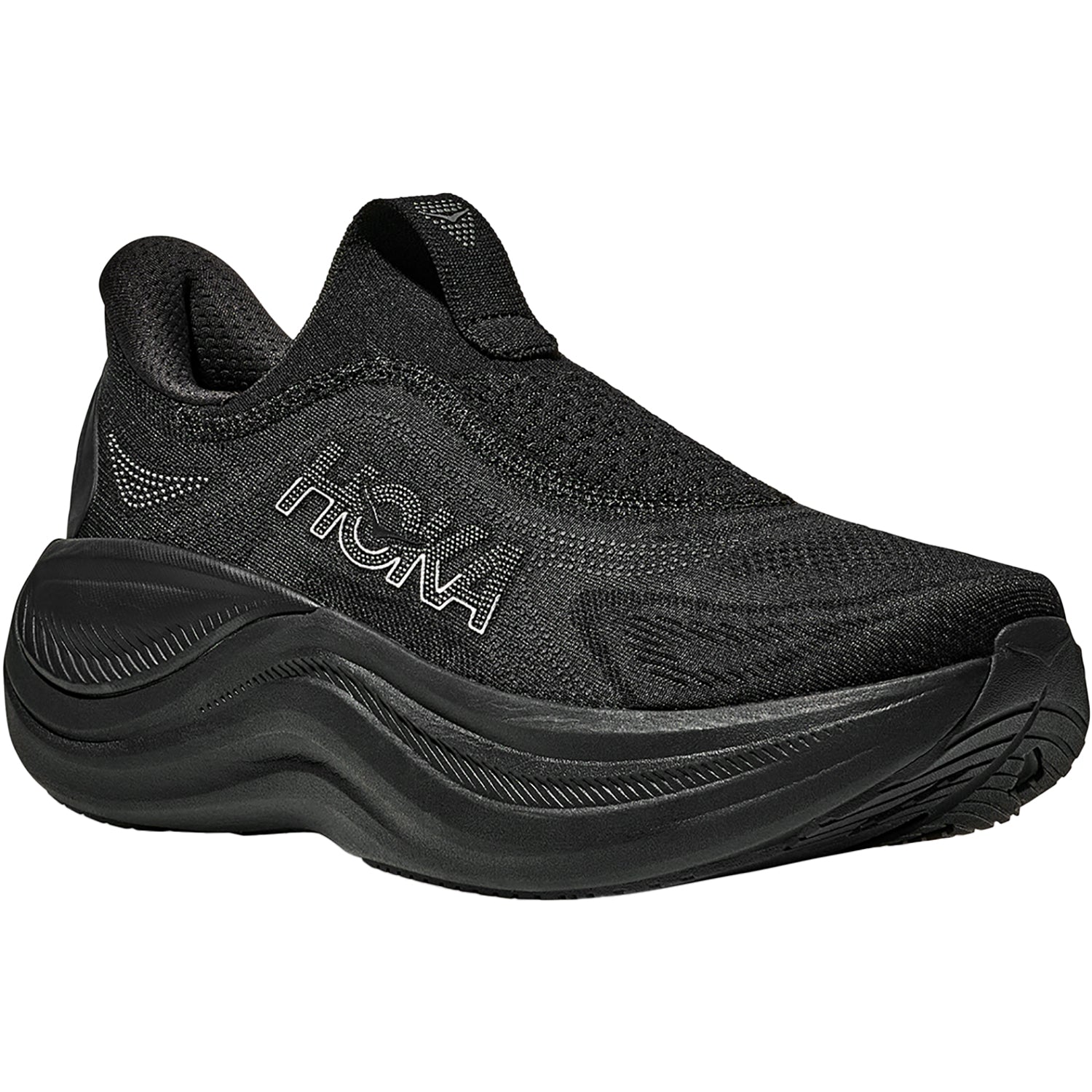 Hoka Skyward Laceless Women's Athletic Shoes Recovery Slip Ons Black/Black