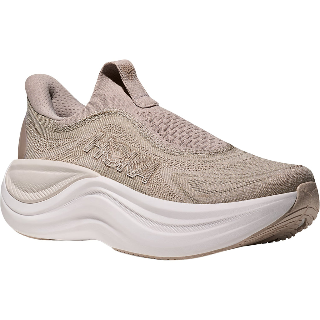 Hoka Skyward Laceless (Neutral Support) Women's Athletic Shoes Putty/White