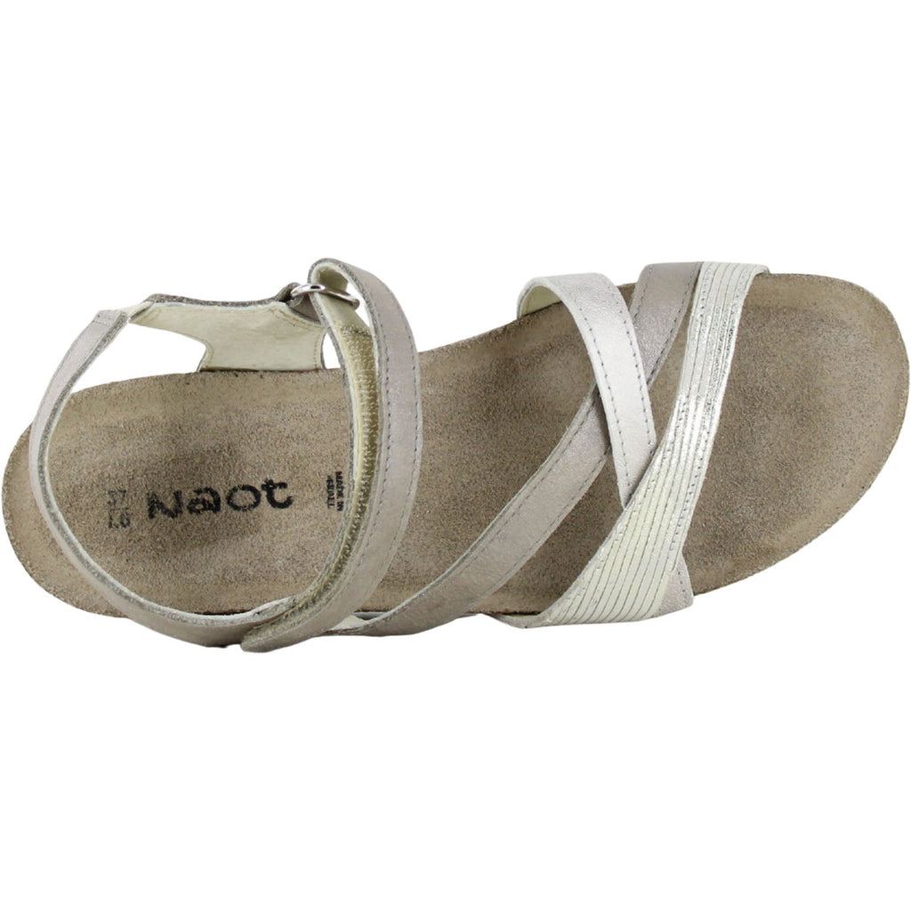 Naot Sophia Women's Sandals Titanium Leather/Platinum/Quartz Metallic