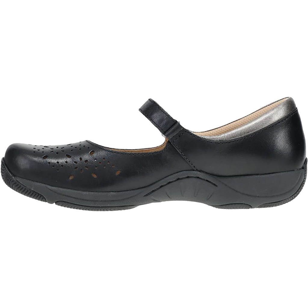 Dansko Stacy Women's Shoes Black Waxy Burnished