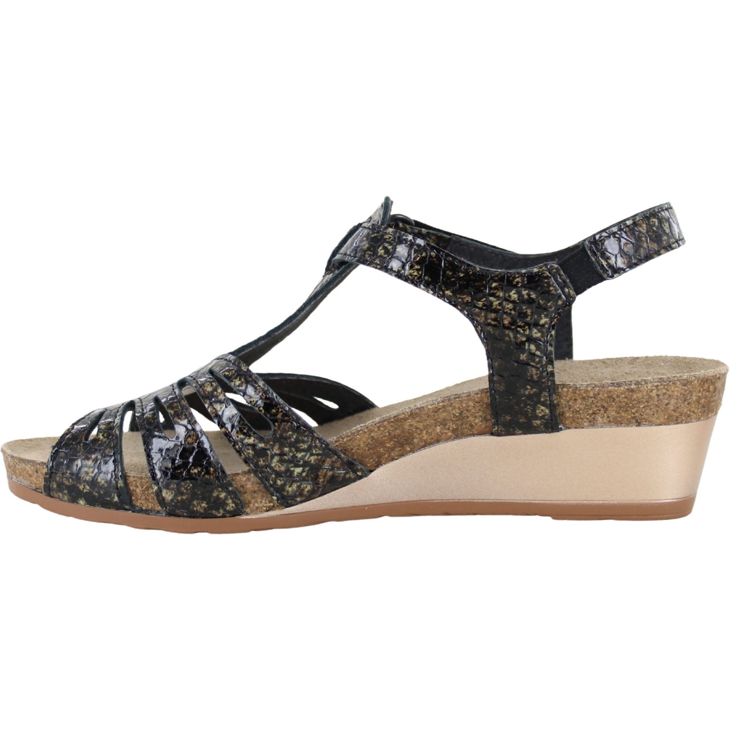 Naot Starlet Women's Dress Sandals Reptile Patent Leather