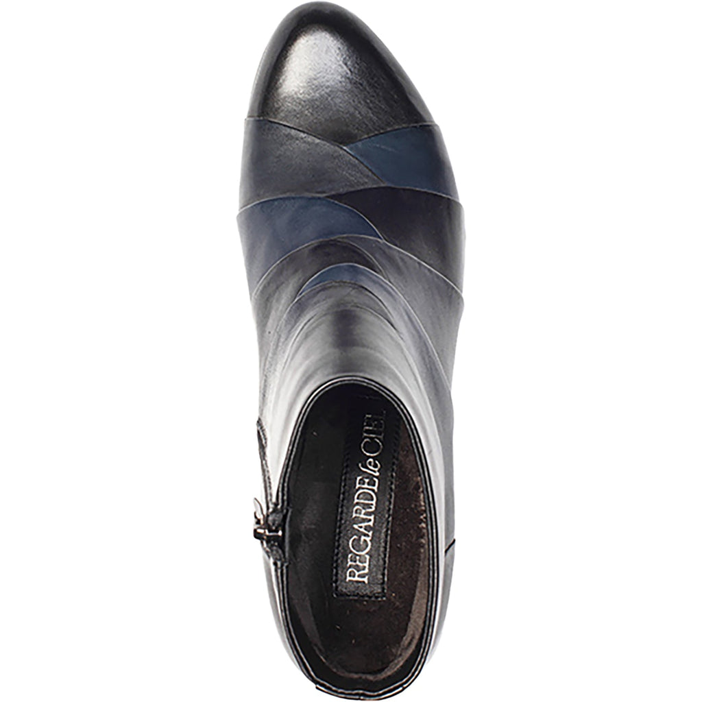 Regarde Le Ciel Stefany-172 166 Women's Boots Black/Navy Combi Leather