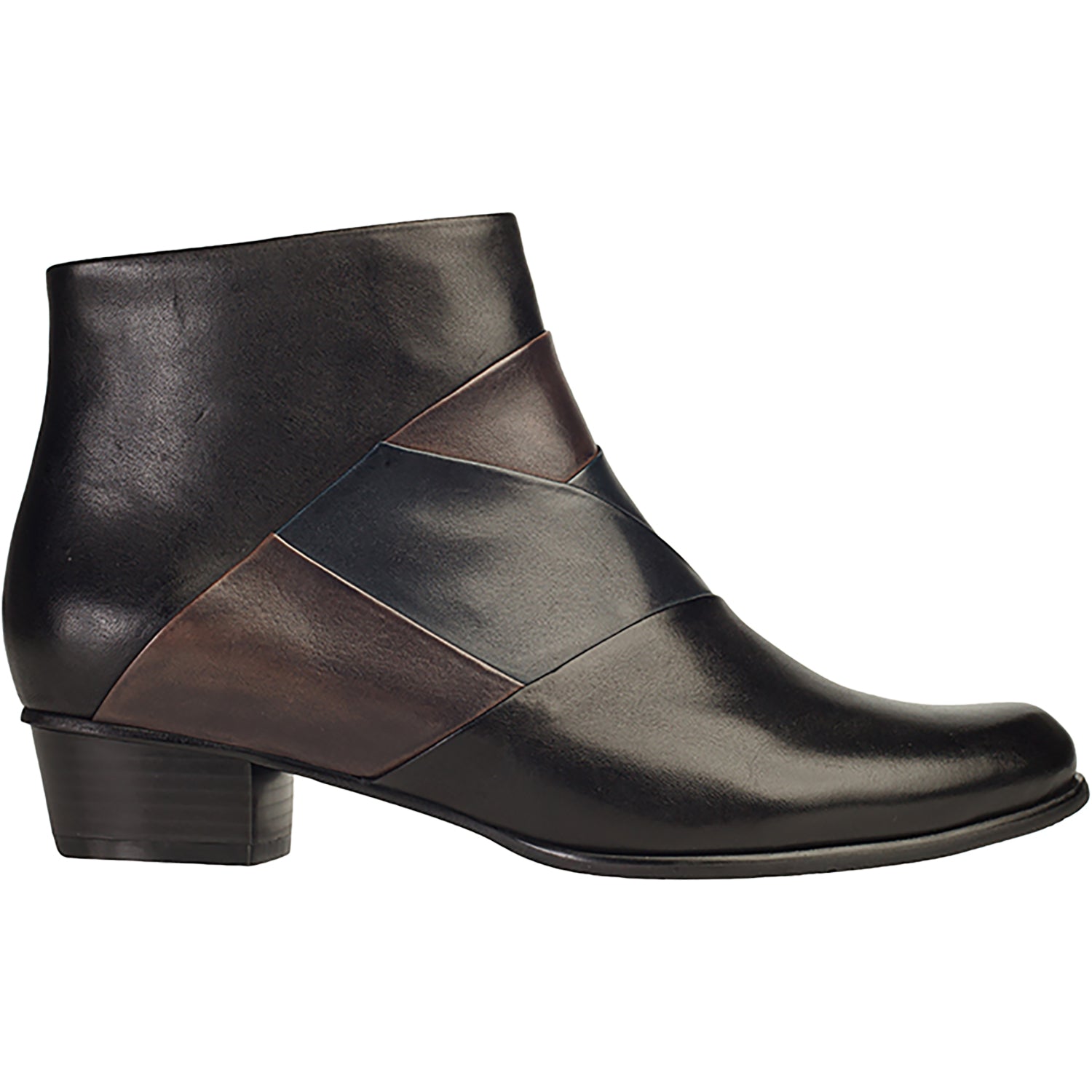 Regarde Le Ciel Stefany-396 6417 Women's Boots Black/Muddy/Navy Leather