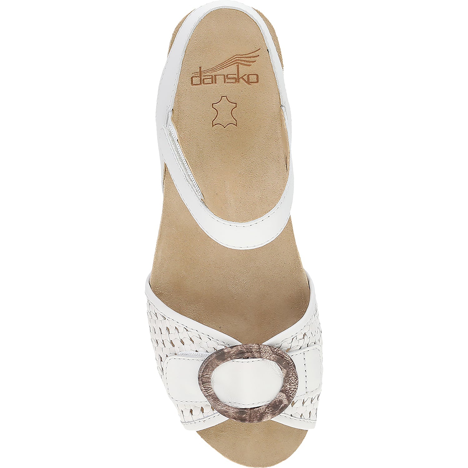 Dansko Stella Women's Wedge Sandals White Woven