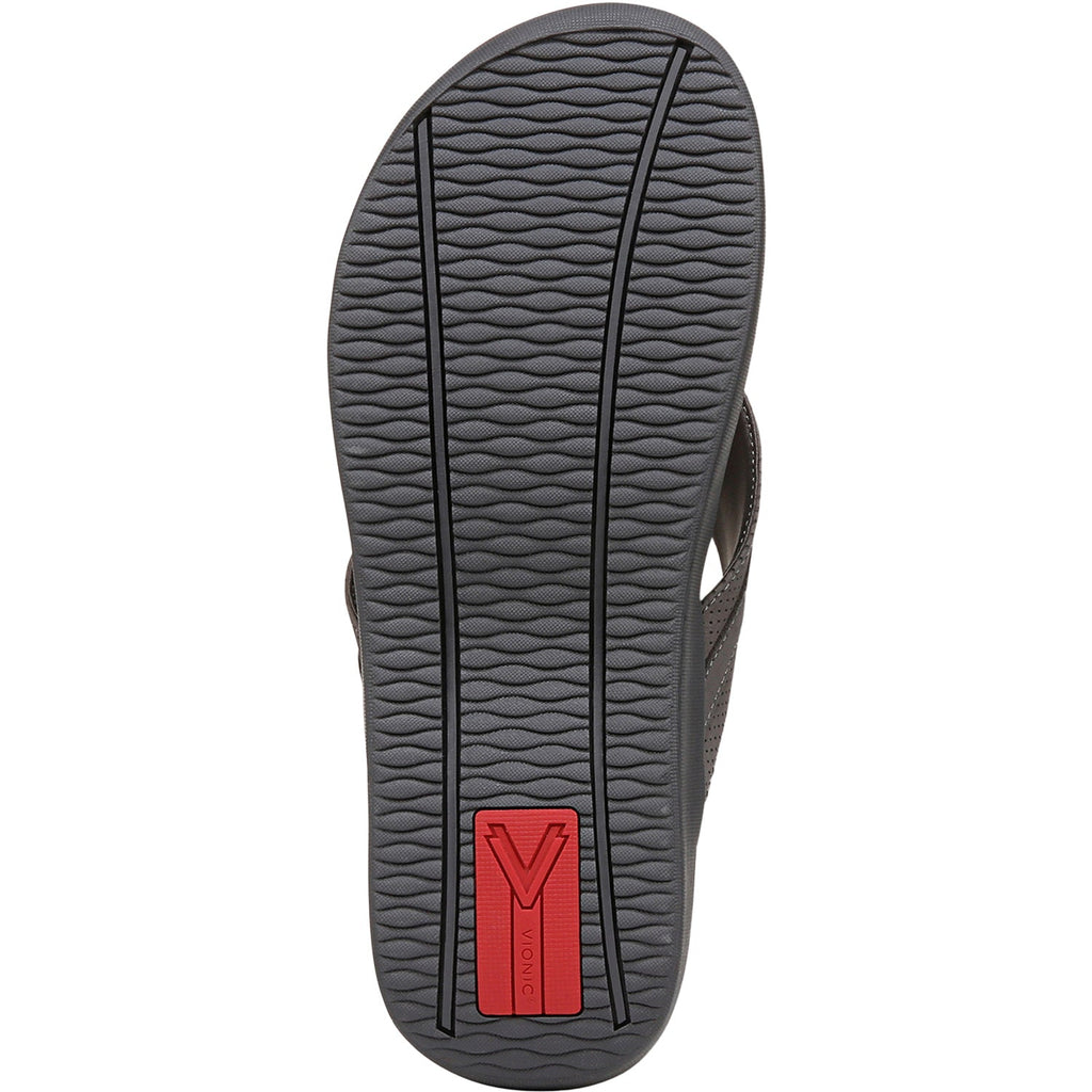 Vionic Tide II Men's Sandals Thong Sandals Charcoal
