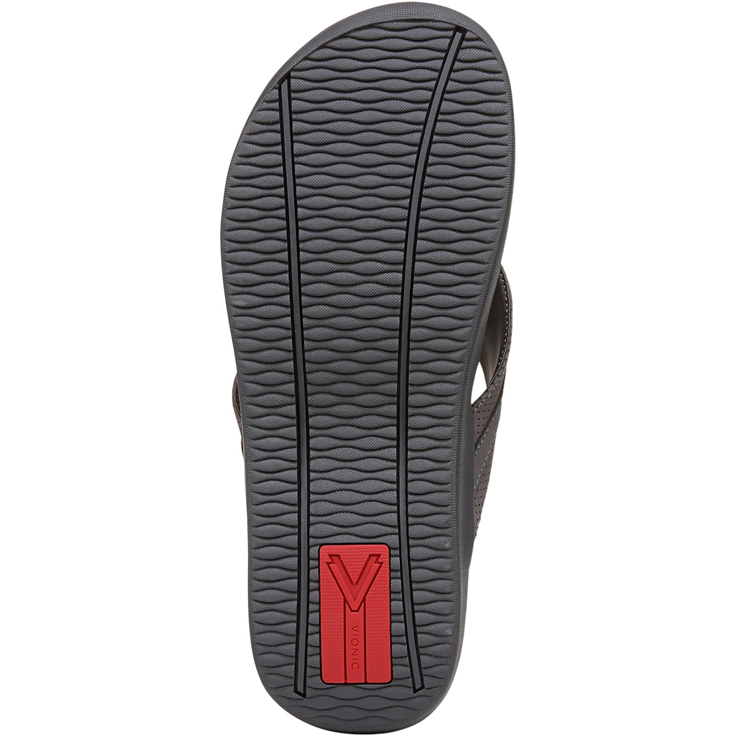 Vionic Tide II Men's Sandals Thong Sandals Charcoal