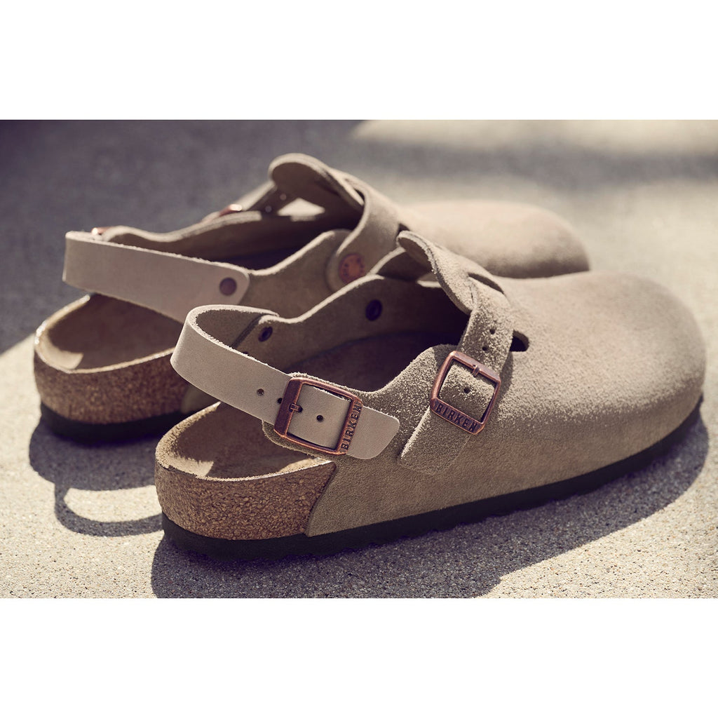 Birkenstock Tokio Unisex Clogs Taupe Suede