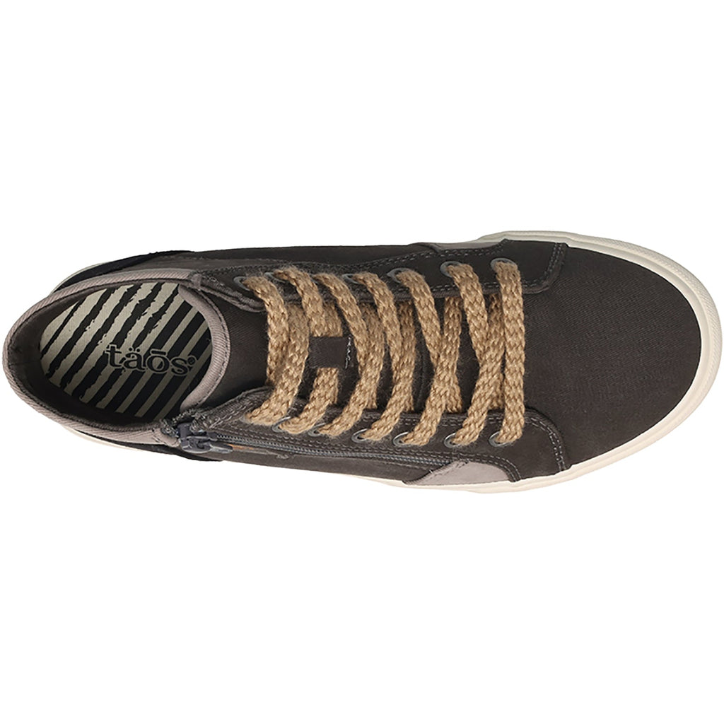 Taos Top Soul Women's Sporty Lace Up Shoes Graphite/Black Vintage Canvas