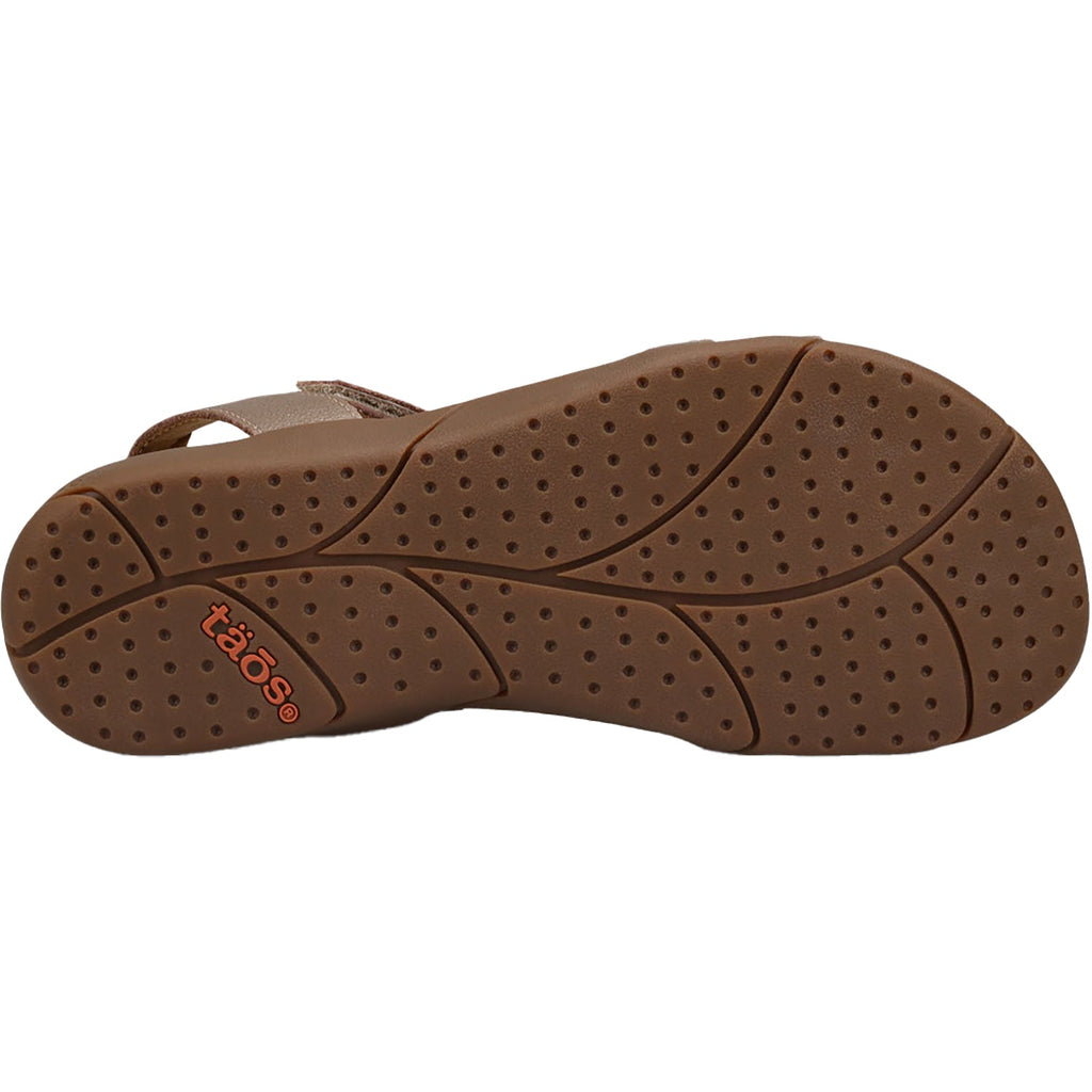 Taos Trophy 2 Women's Backstrap Sandals Champagne Leather
