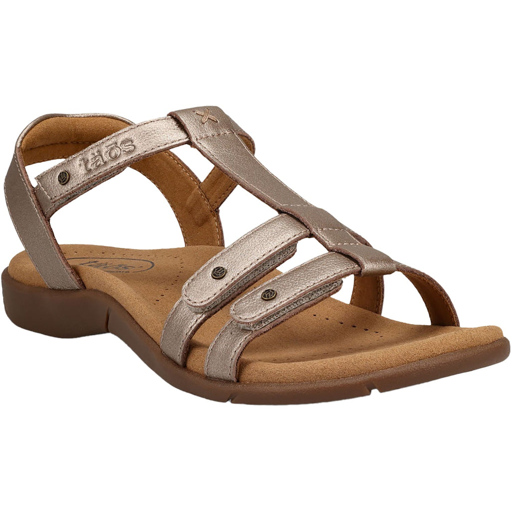 Taos Trophy 2 Women's Backstrap Sandals Champagne Leather