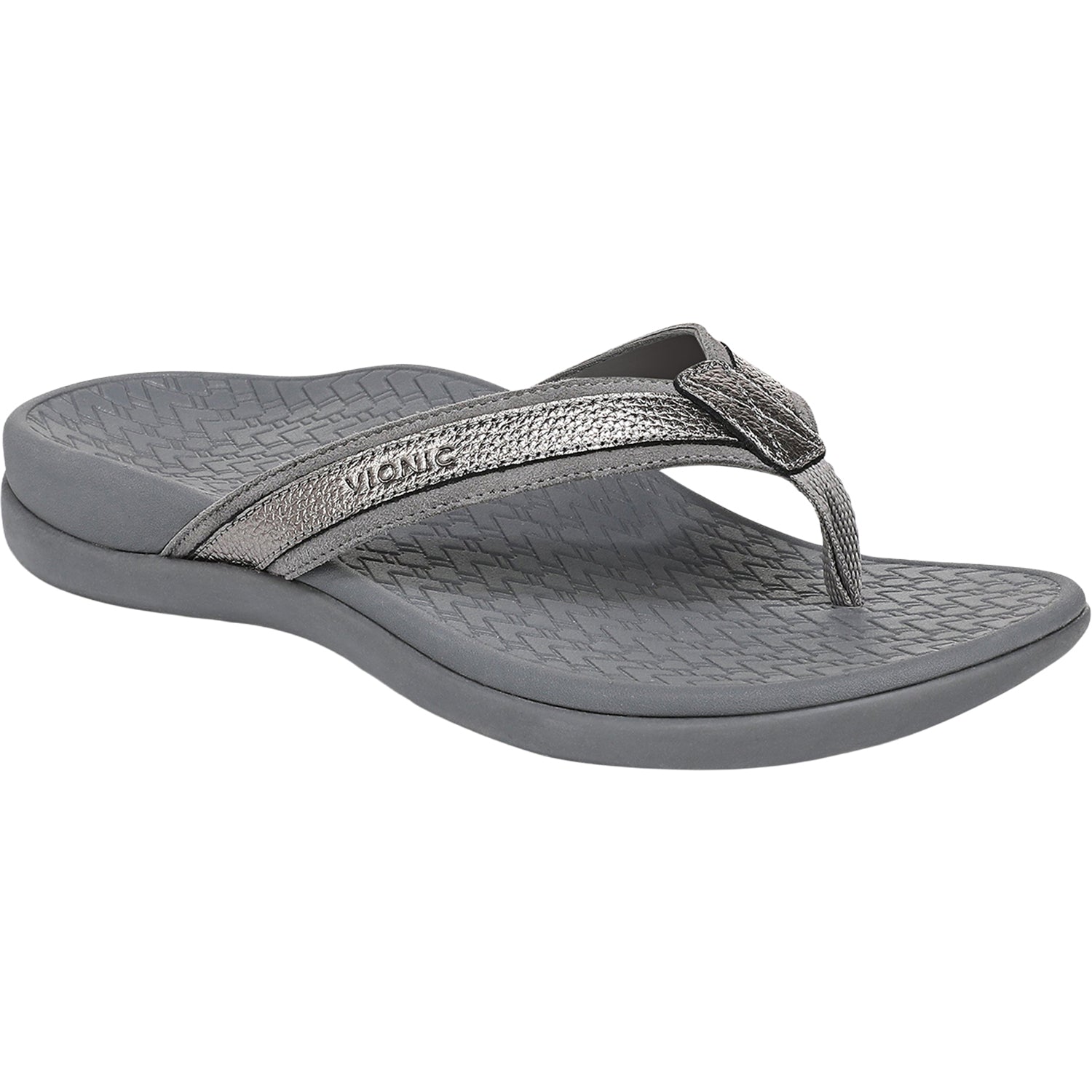 Vionic Tide 20 Women's Thong Sandals Pewter