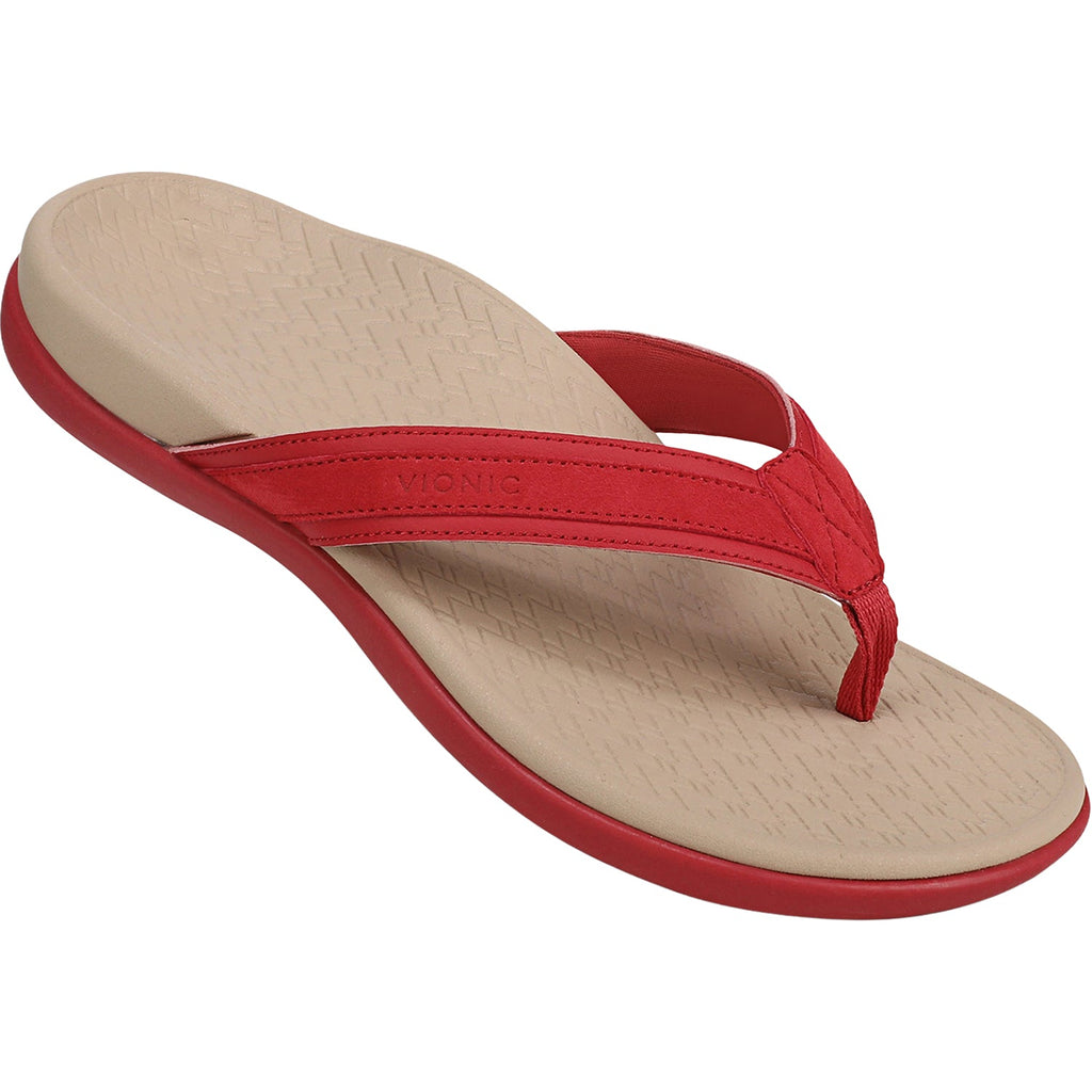 Vionic Tide 20 Women's Thong Sandals Varsity Red
