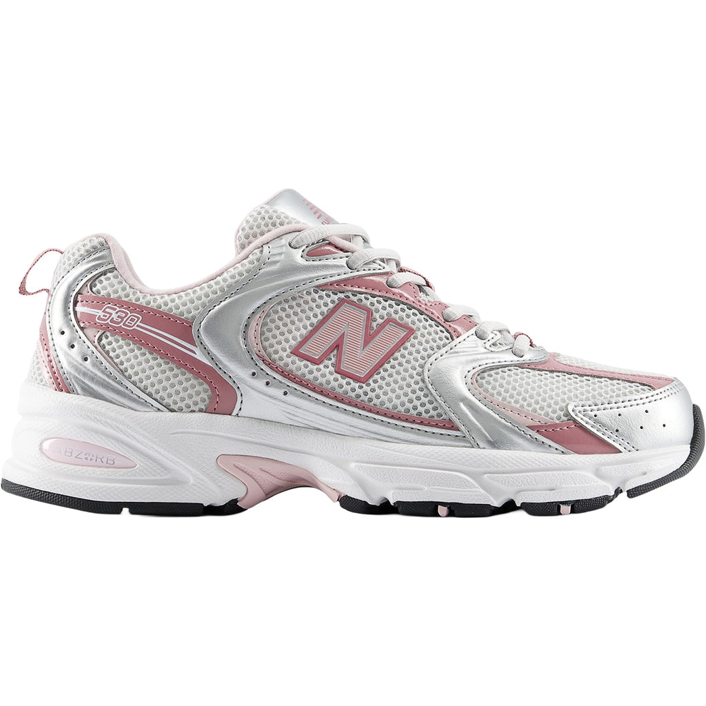 New Balance 530 (Neutral Support) Unisex Athletic Shoes Silver Metallic/Rosewood