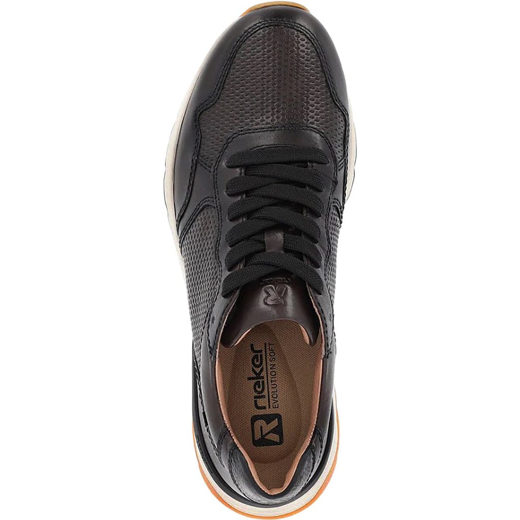 Rieker U0900-00 Zed 00 Men's Sporty Lace Up Shoes Vapor/Schwarz