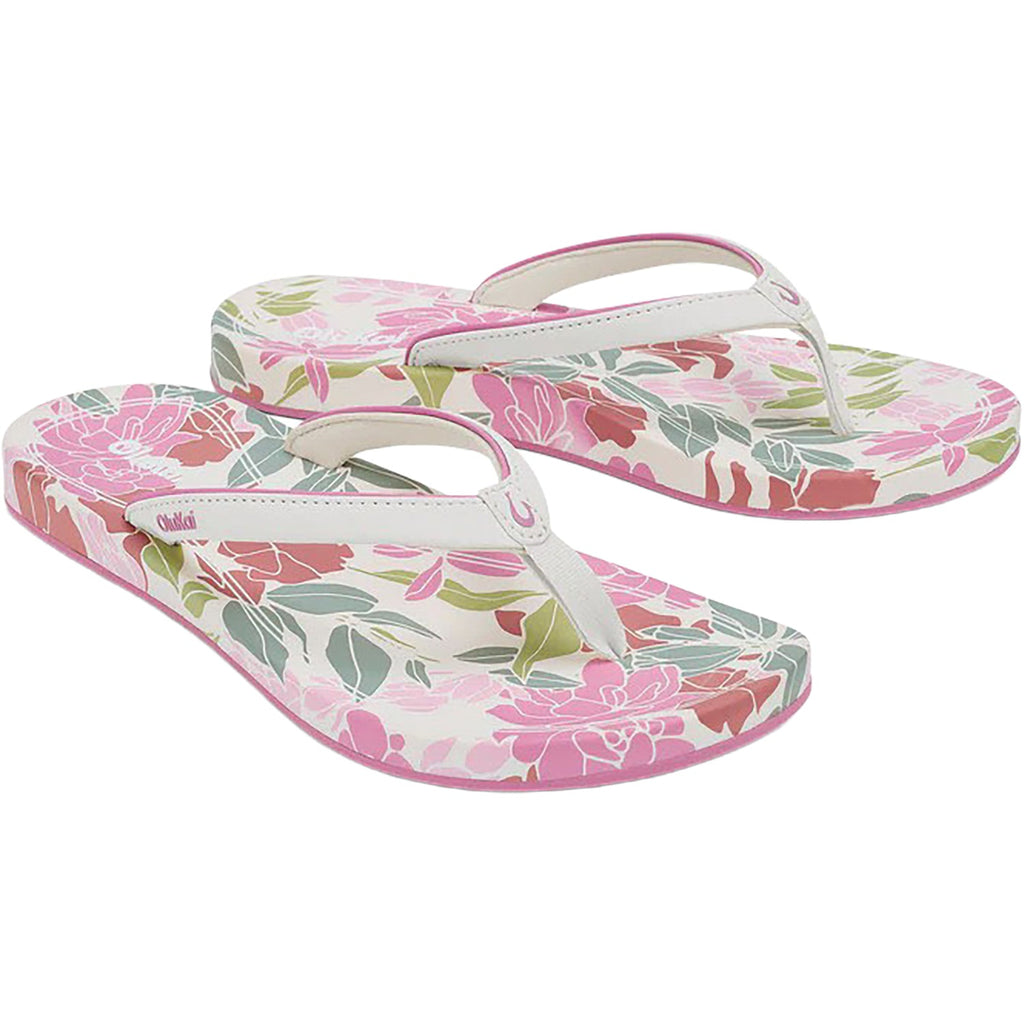 OluKai Uiki Women's Sandals Thong Sandals White Sand/Pai