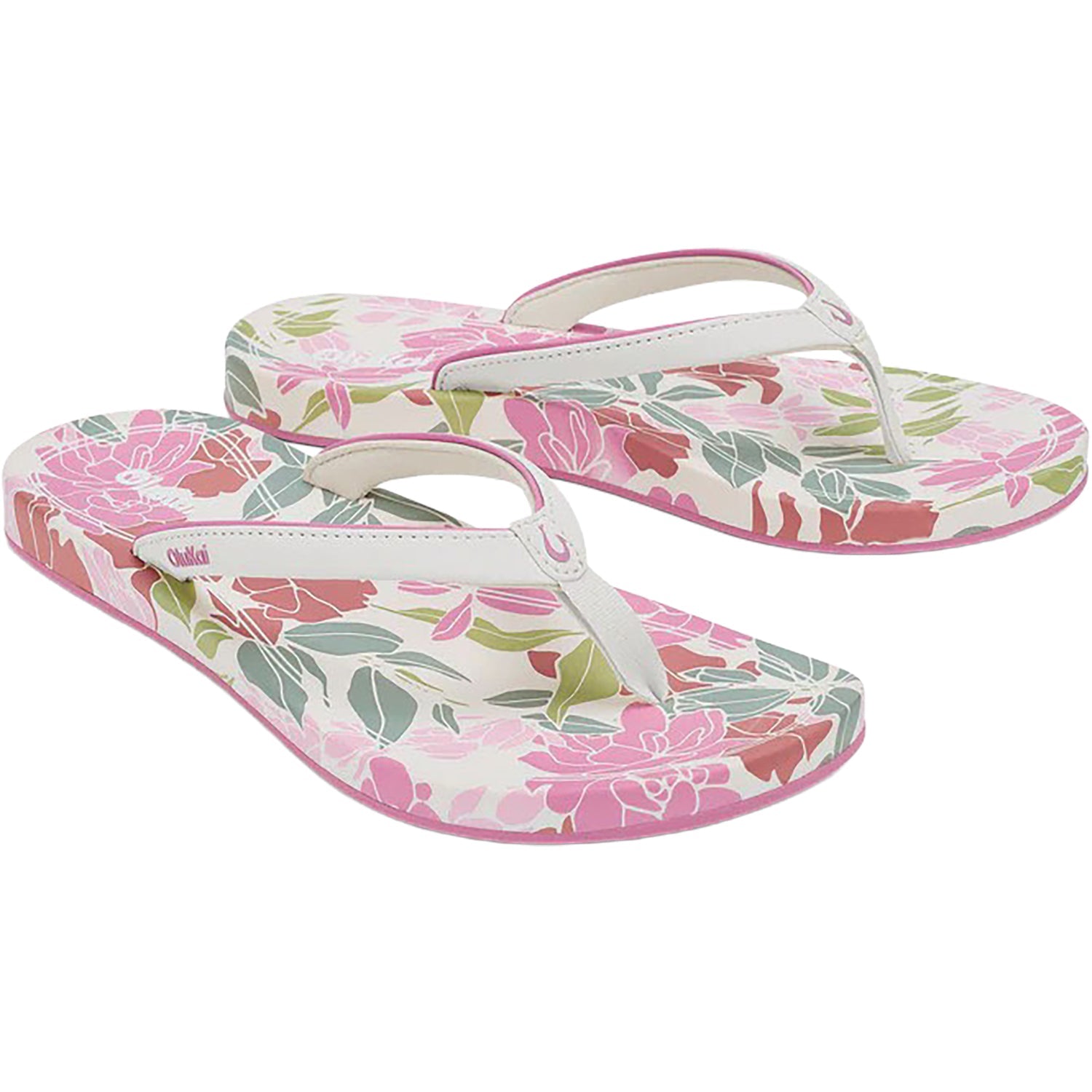 OluKai Uiki Women's Sandals Thong Sandals White Sand/Pai