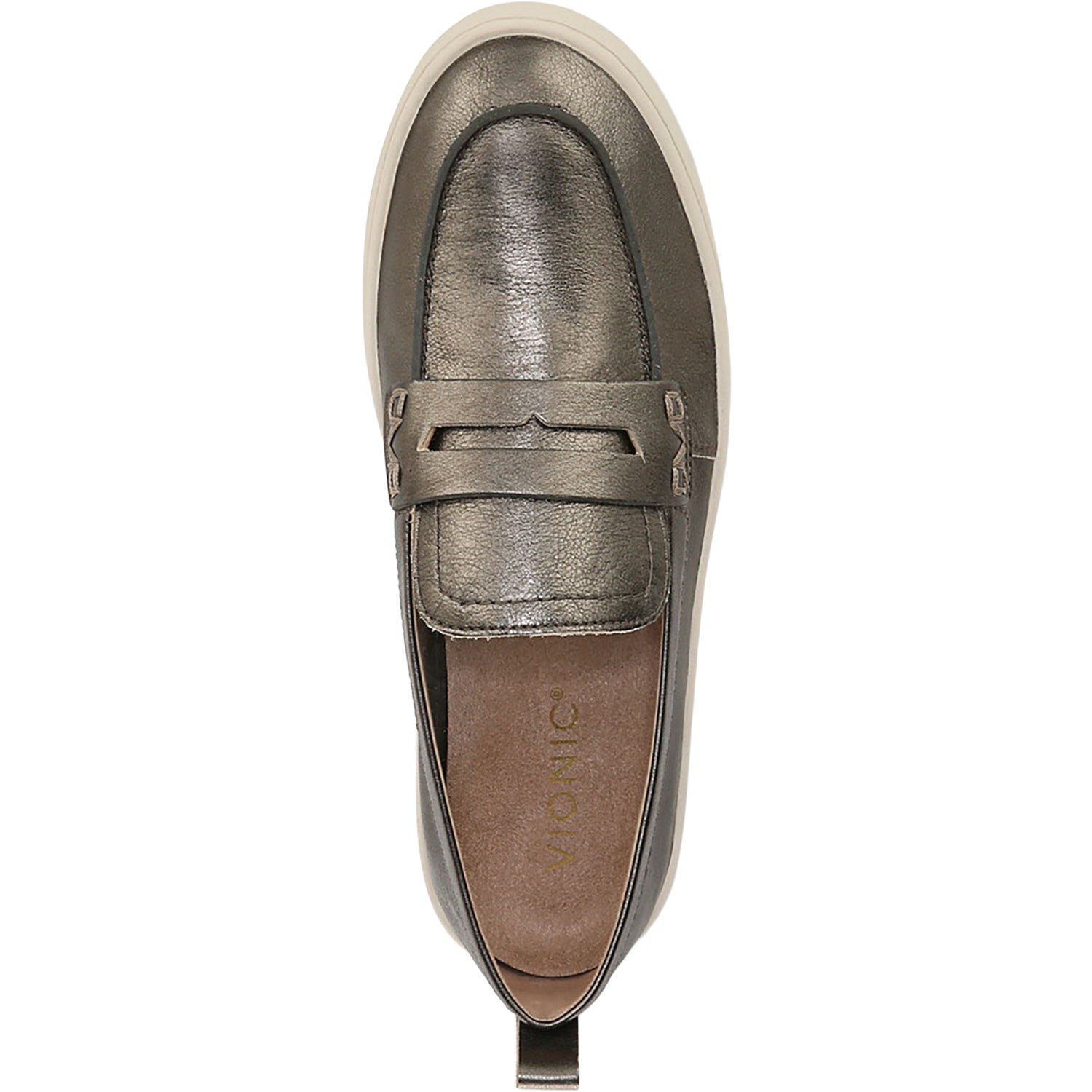 Vionic Uptown Women's Slip Ons Traditional Gunmetal Leather