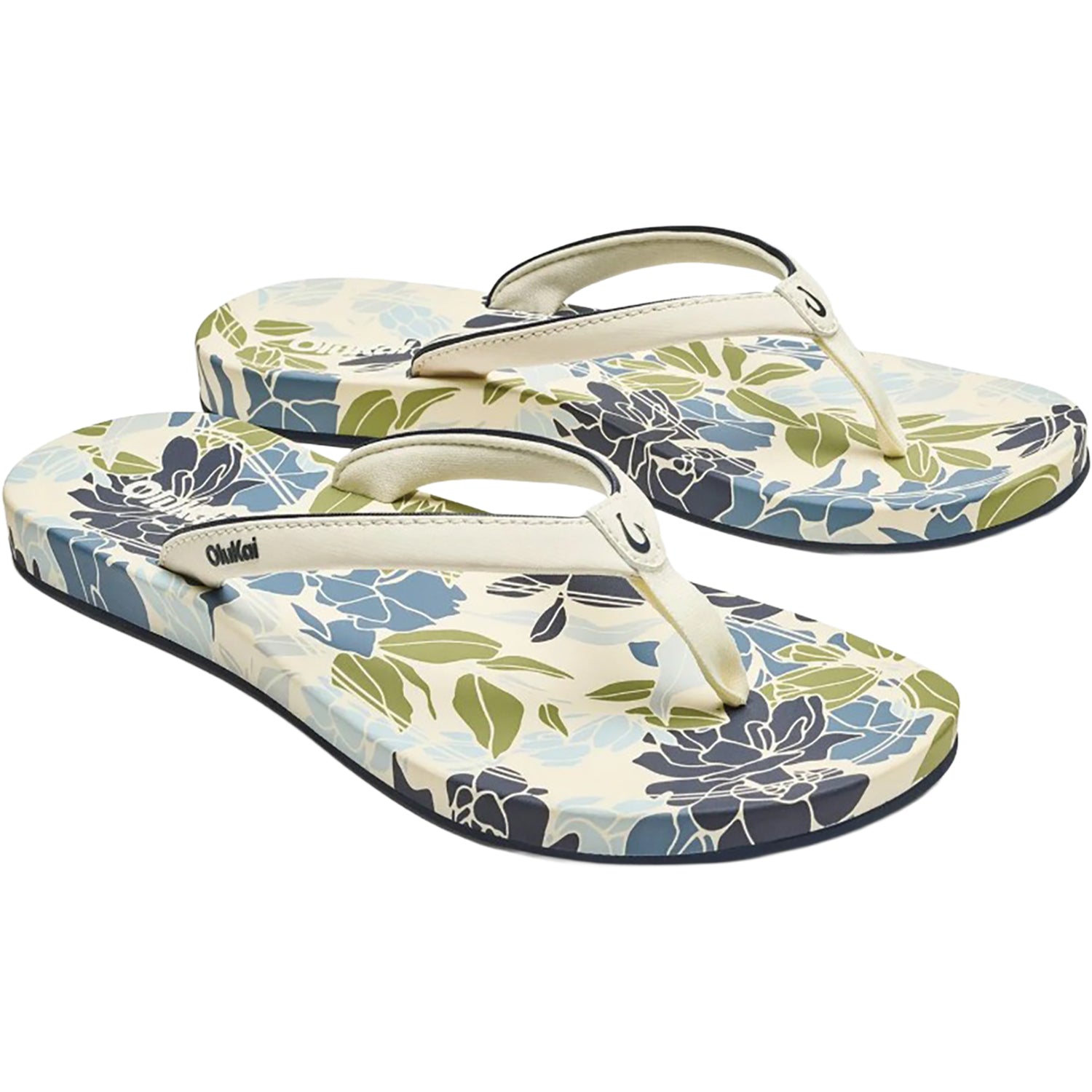 OluKai 'Uiki Women's Sandals Mood Indigo/Pa'i