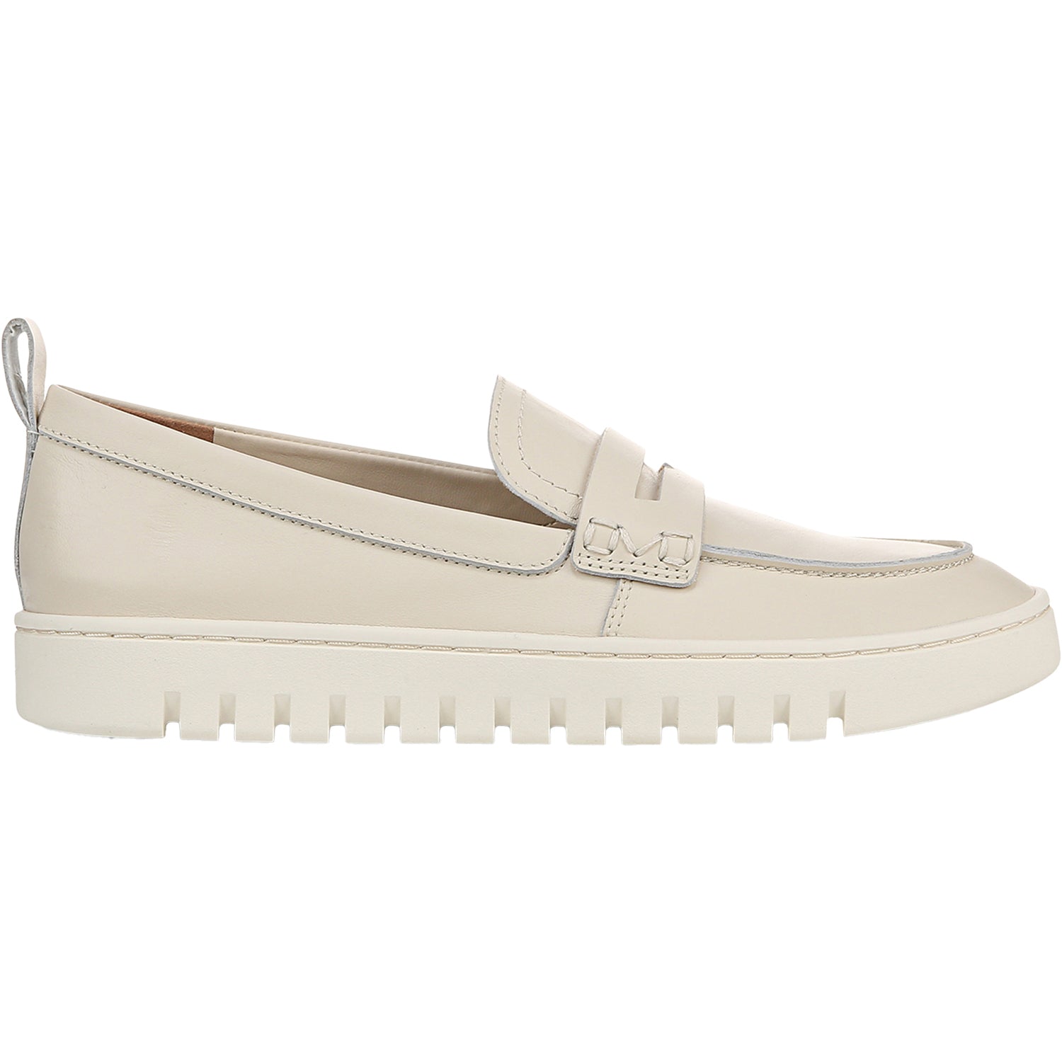 Vionic Uptown Loafer Women's Slip Ons Cream Leather