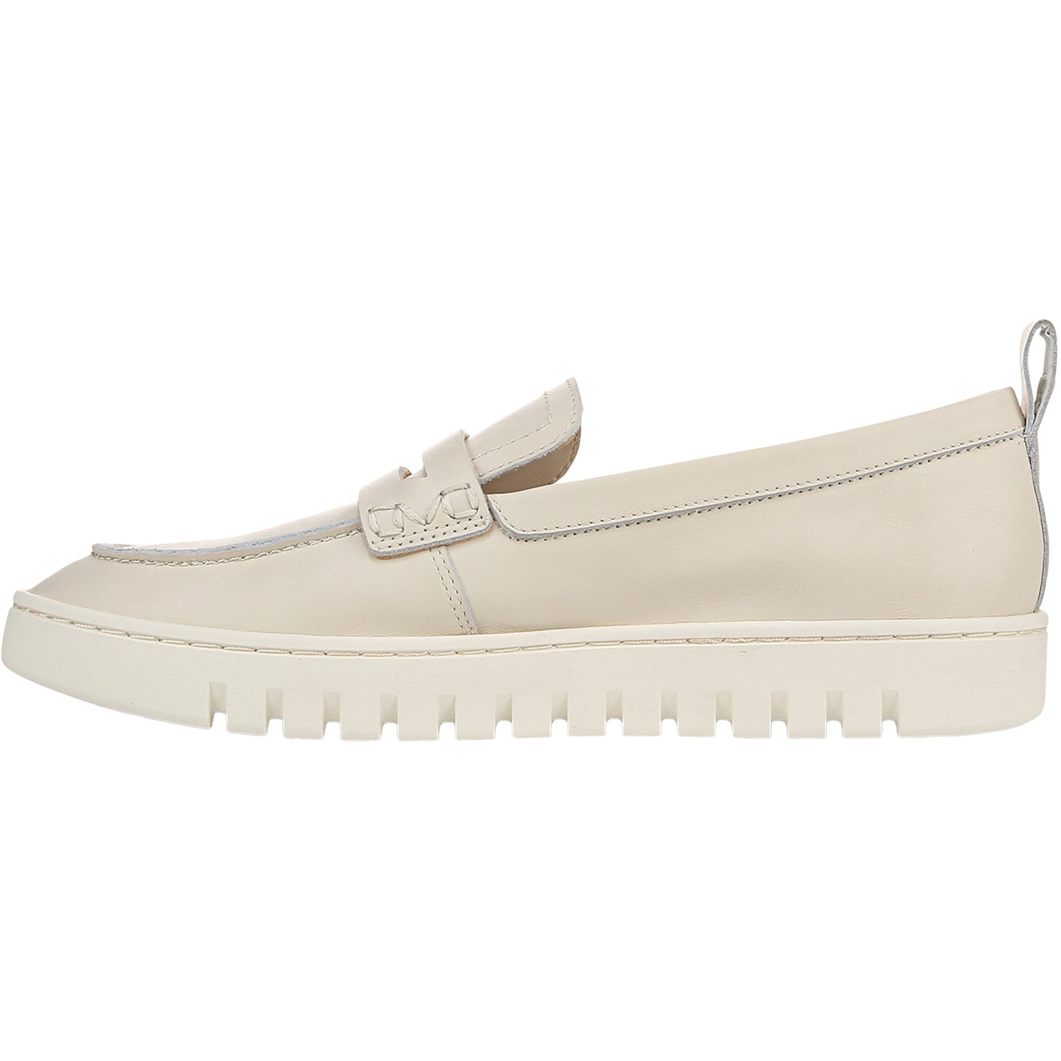 Vionic Uptown Loafer Women's Slip Ons Cream Leather