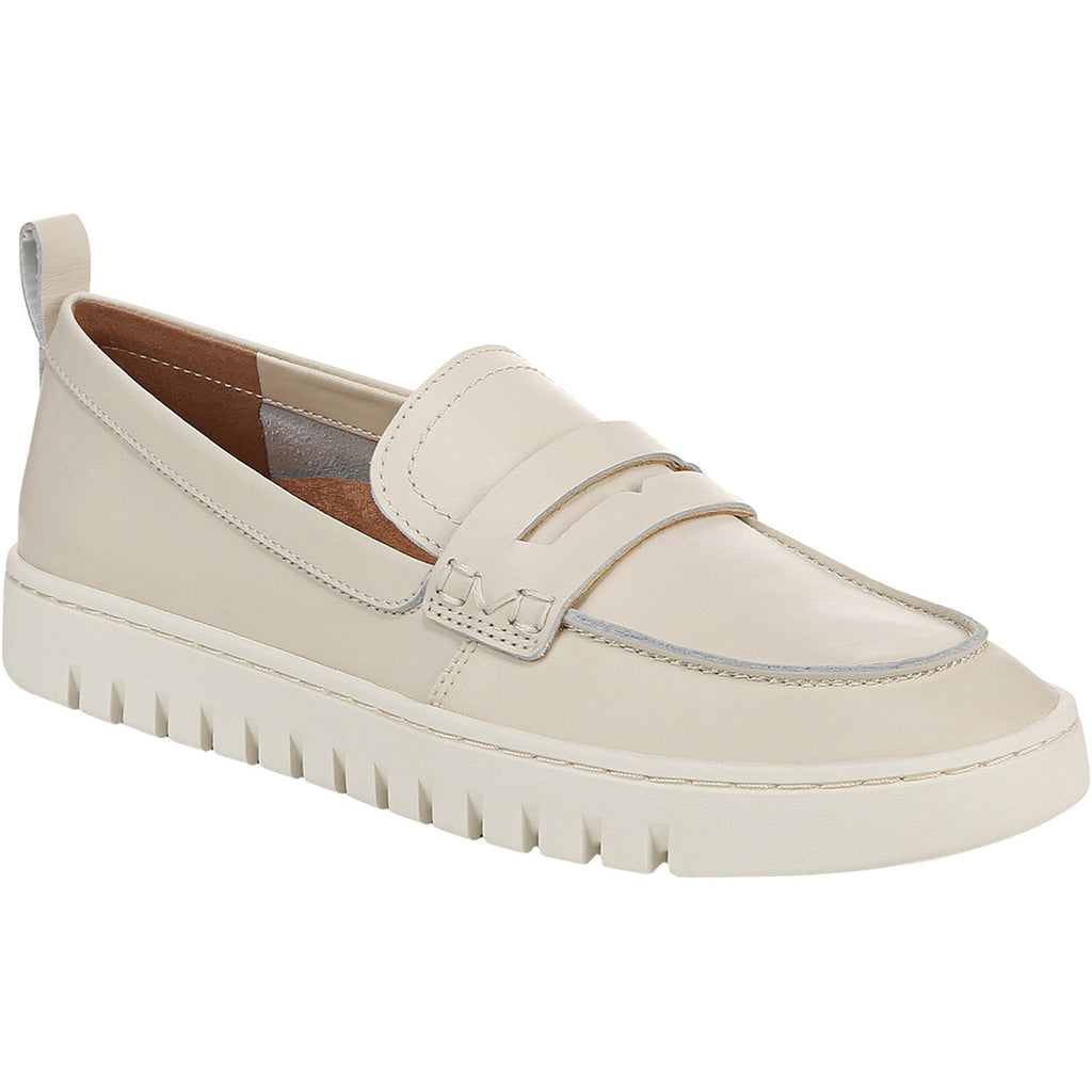 Vionic Uptown Loafer Women's Slip Ons Cream Leather