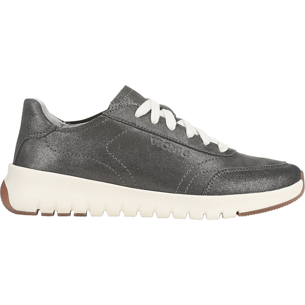 Vionic Uptown Sneaker Women's Casual Lace-Ups Polluted Silver Leather
