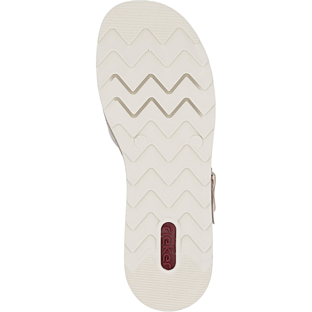 Rieker V7951-90 Women's Sandals Nude/Silver/Rosa/Muschel/Delphi/Delphi/Delphi/Alula