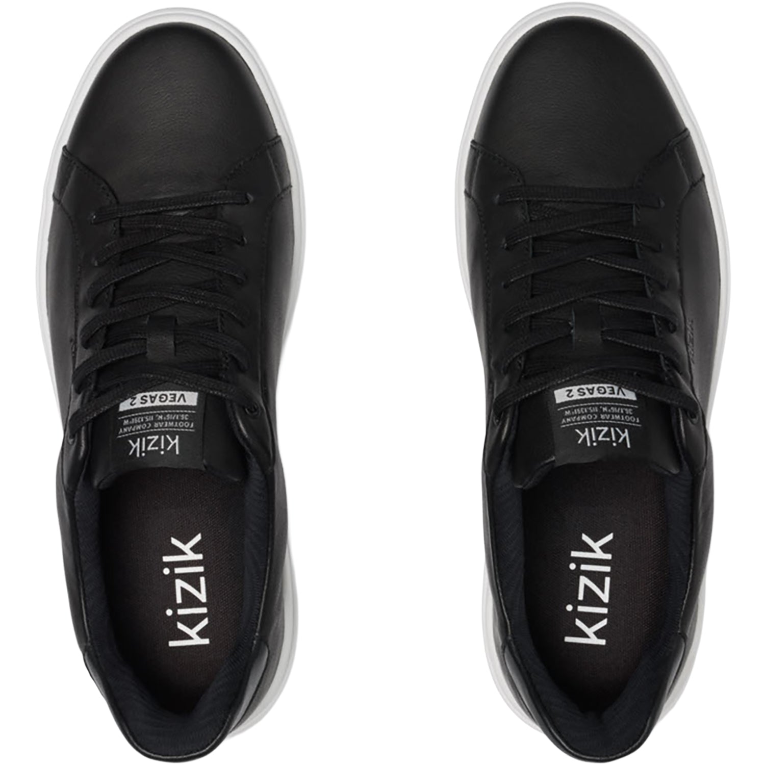 KIZIK Vegas 2 Men's Lace Up Shoes Black/White