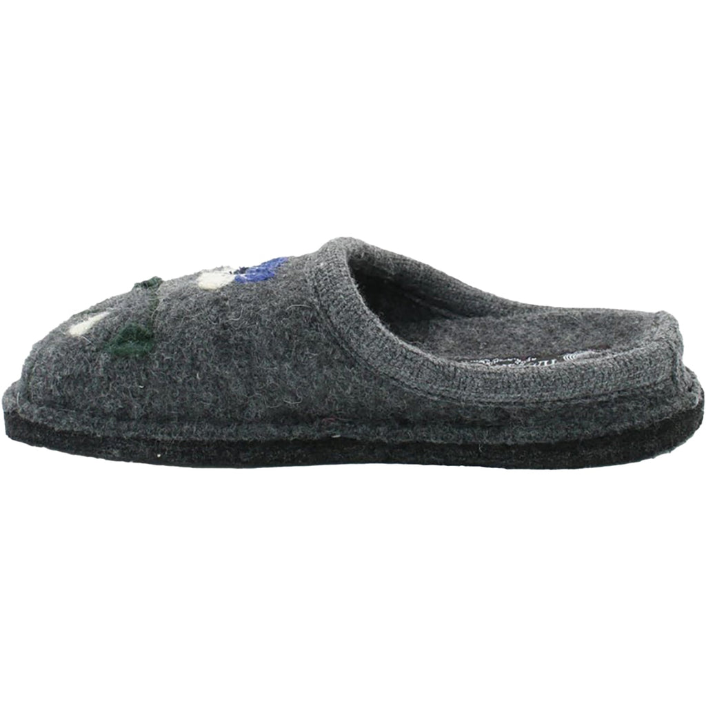 Haflinger Viola Women's Open Back Slippers Grey